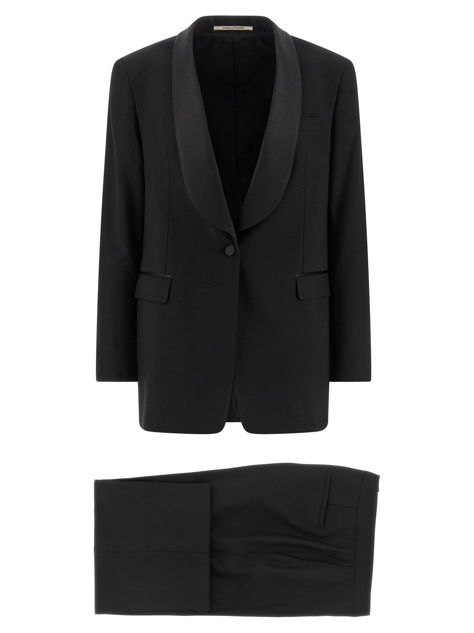 Tagliatore Clarita Tuxedo Dress – 100% virgin wool