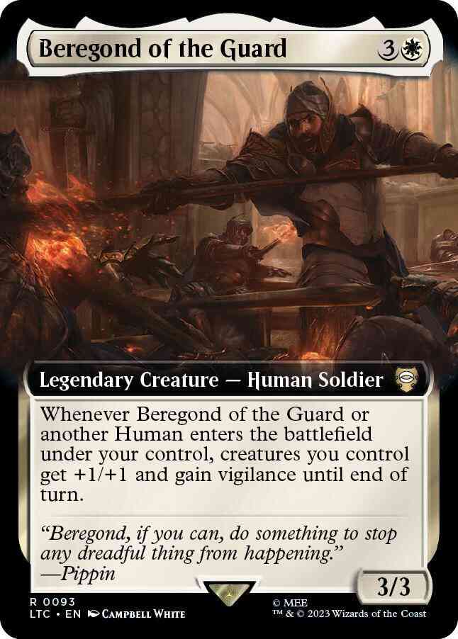 Guard 93 extended – Magic Beregond of the Guard [93] [Extended Art] [The Lord of the Rings: Tales of Middle-earth: Commander] [Non-Foil]