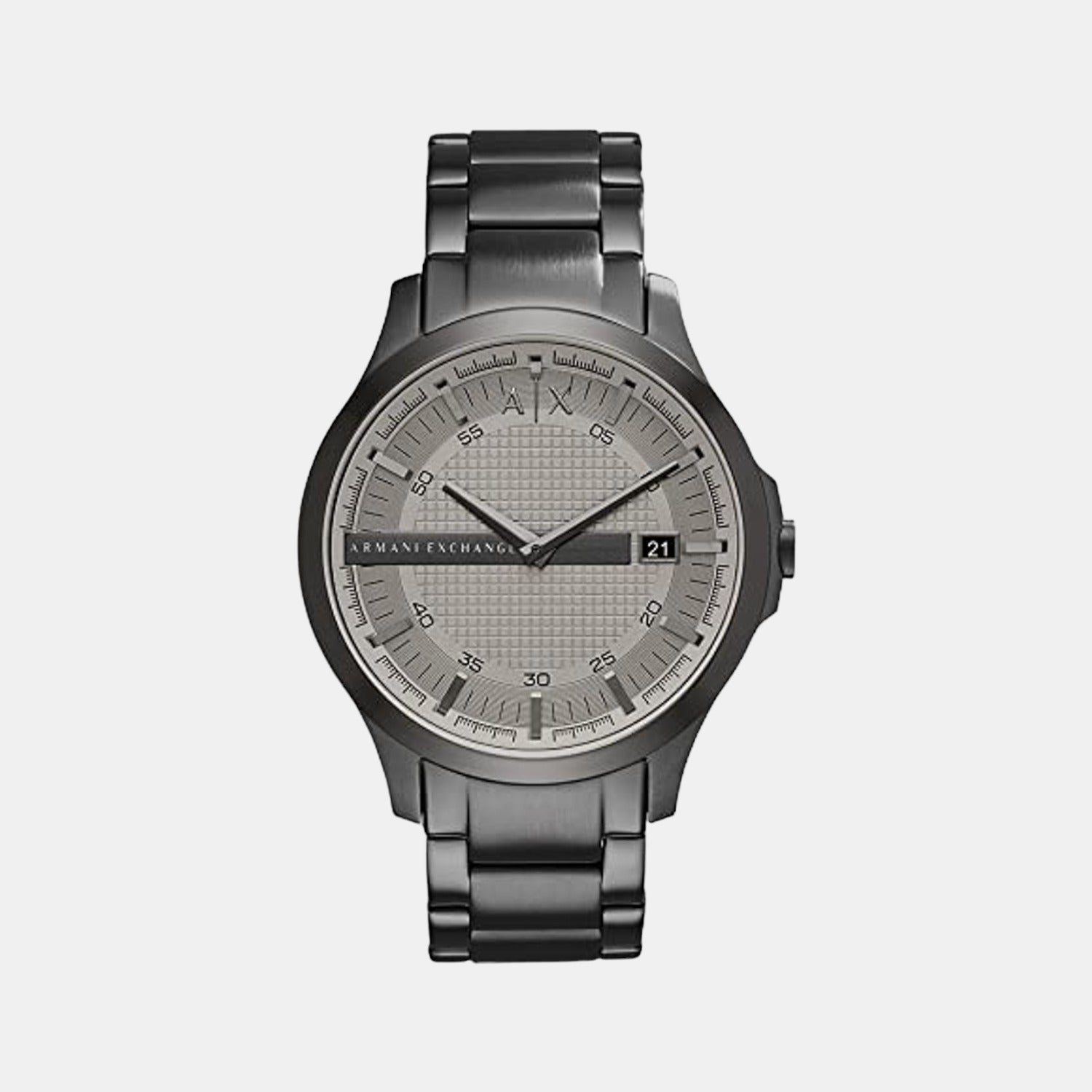 Armani Exchange Hampton Men Quartz Grey Dial Analog Stainless Steel Watch AX2194