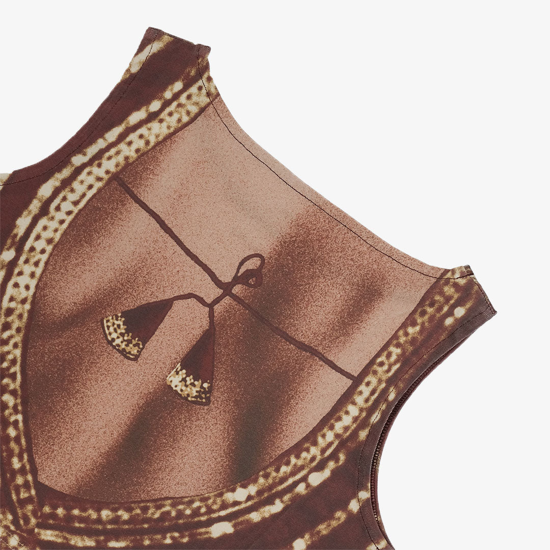 Jaywalking | Bhabhi Crop Top { Maroon - view 4