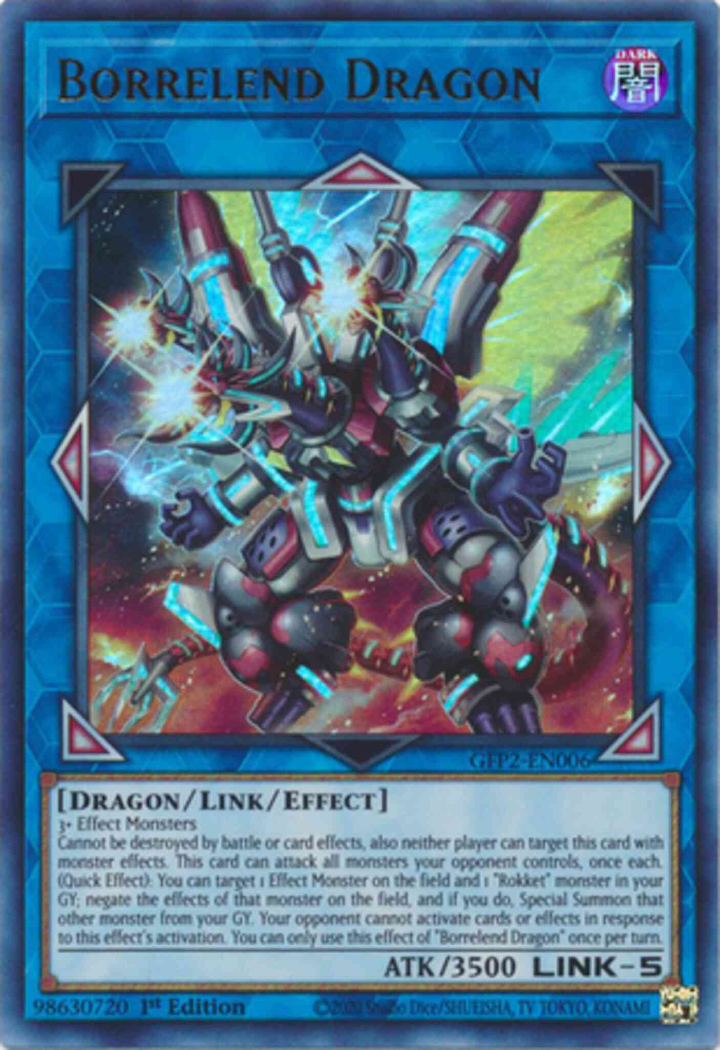 Yu-Gi-Oh! Borrelend Dragon - GFP2-EN006 - Ultra Rare - 1st Edition