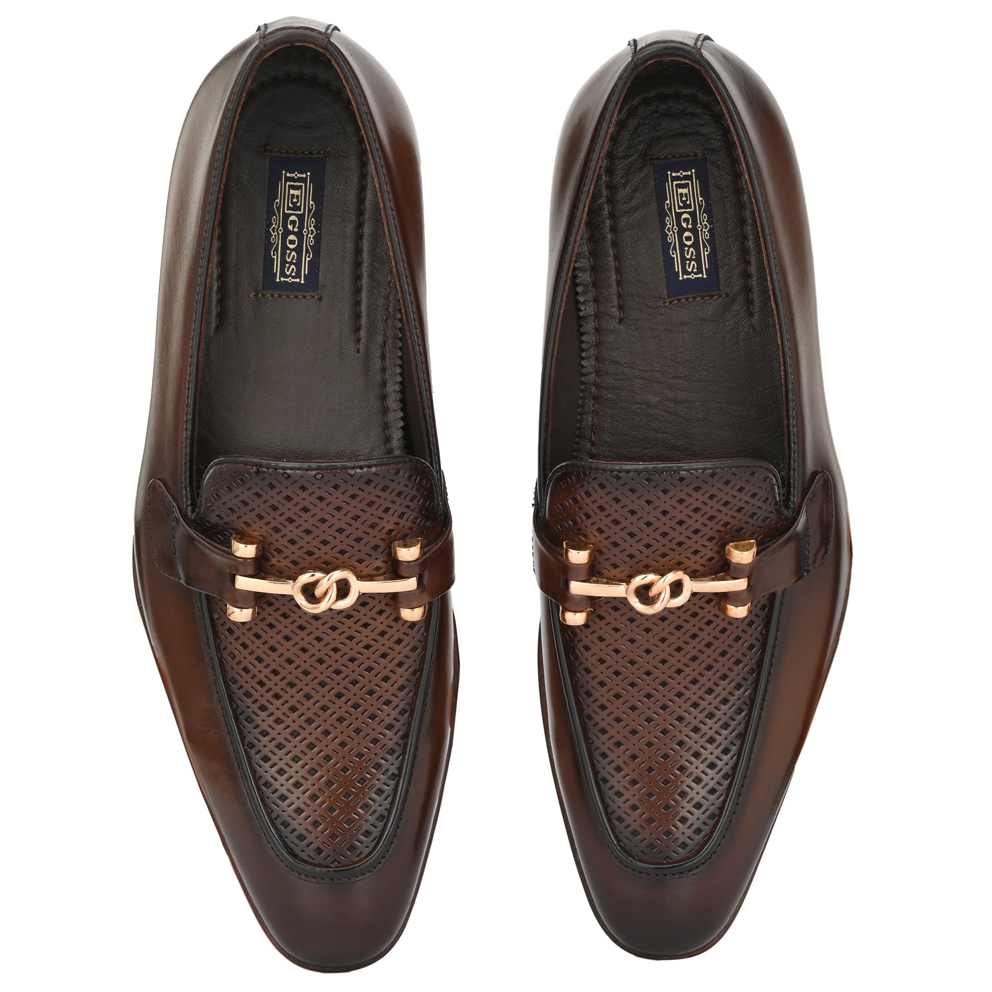 egoss-shoes Buckled Formal Loafers For Men by Egoss