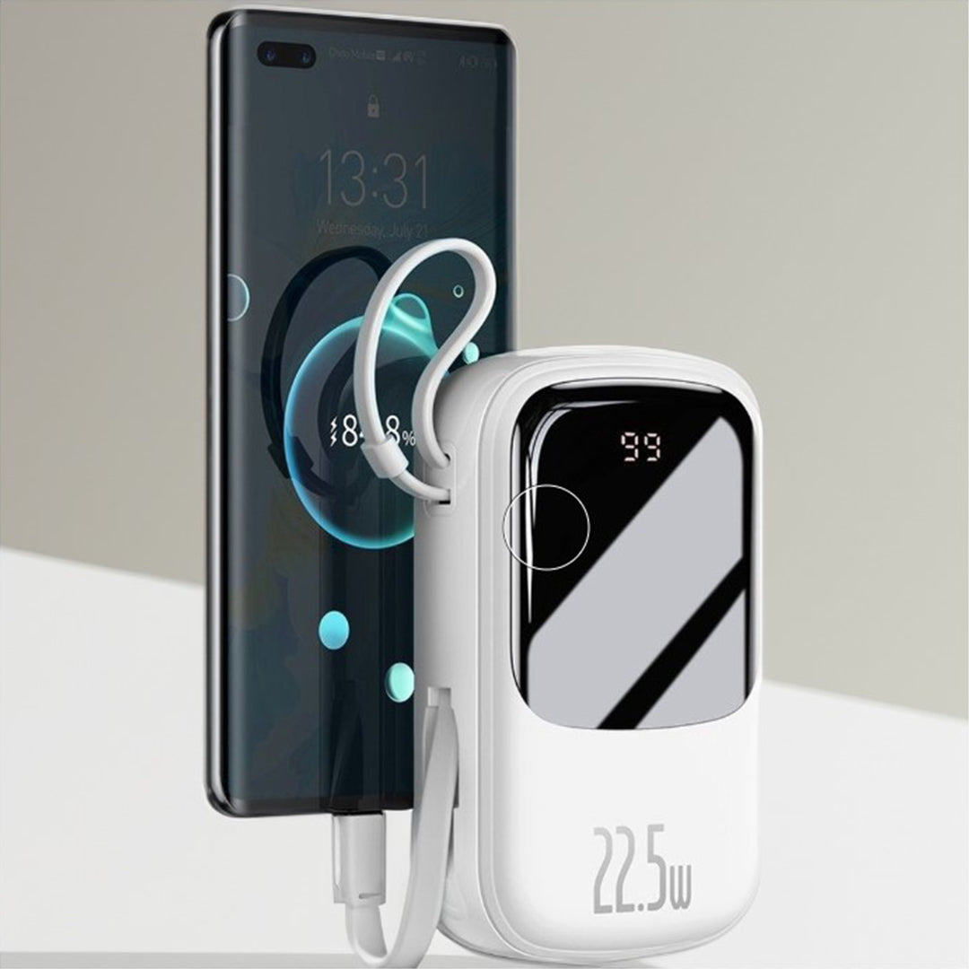 MIllion Cases Qpow™ 10000mAh Power Bank with Type-C Cable