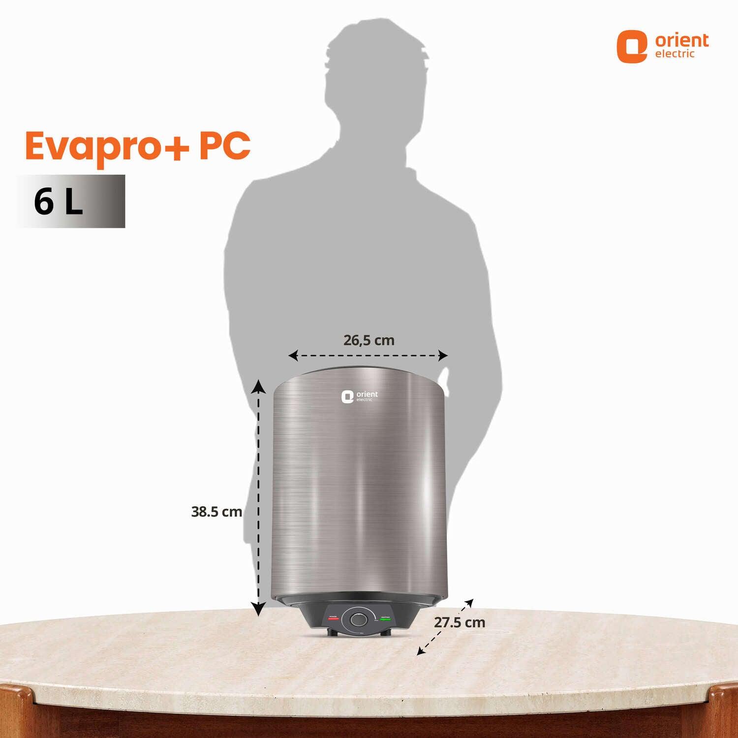 Orient Electric Evapro PC 5-Star Water Heater (Geyser) | Glassline Coated Tank | Suitable for High-rise Buildings | Free Installation - view 5