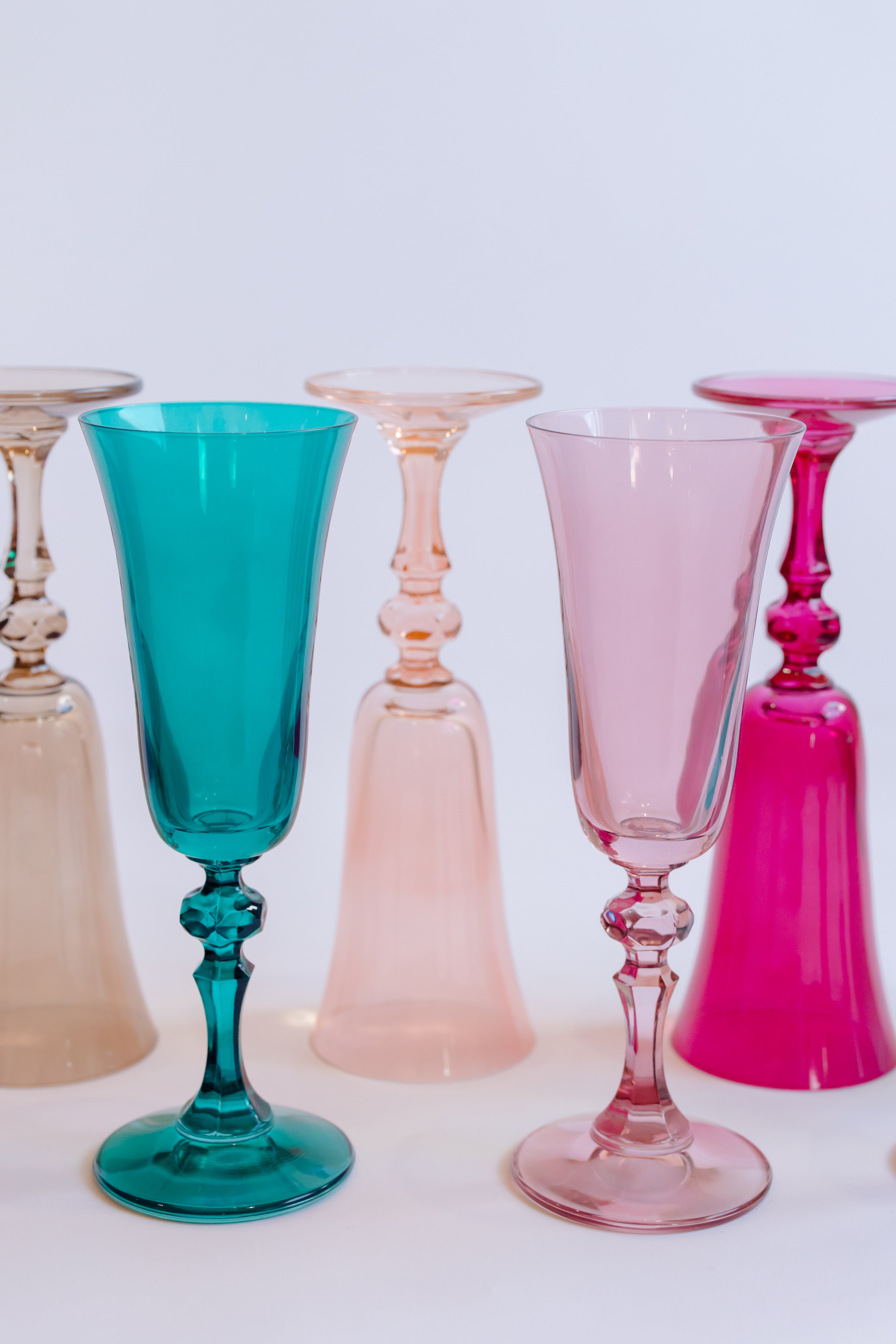 Estelle Colored Glass Estelle Colored Regal Flute - Set of 6 {Mystery Box}