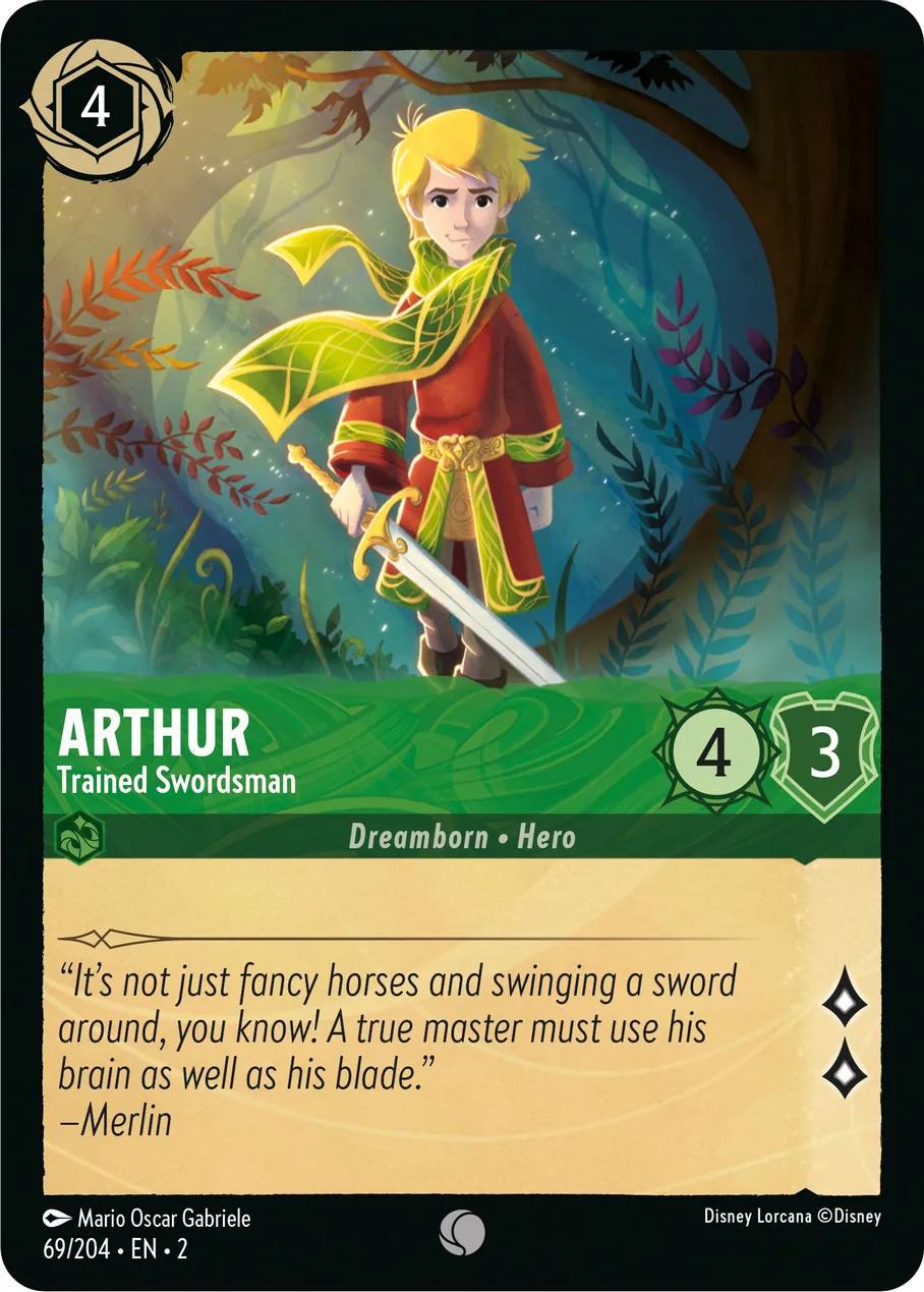 Lorcana Arthur - Trained Swordsman - 69/204 [Rise Of The Floodborn] [Non-Foil]