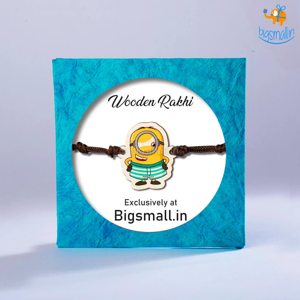 Bigsmall_cc Minion Wooden Rakhi - view 4