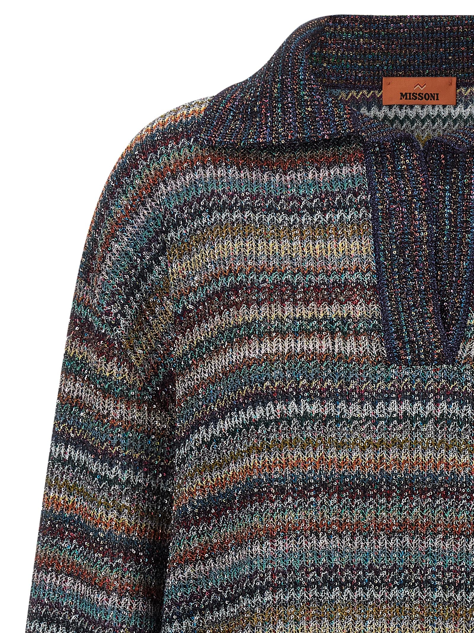 Missoni Lamé Yarn Polo Shirt - view 3