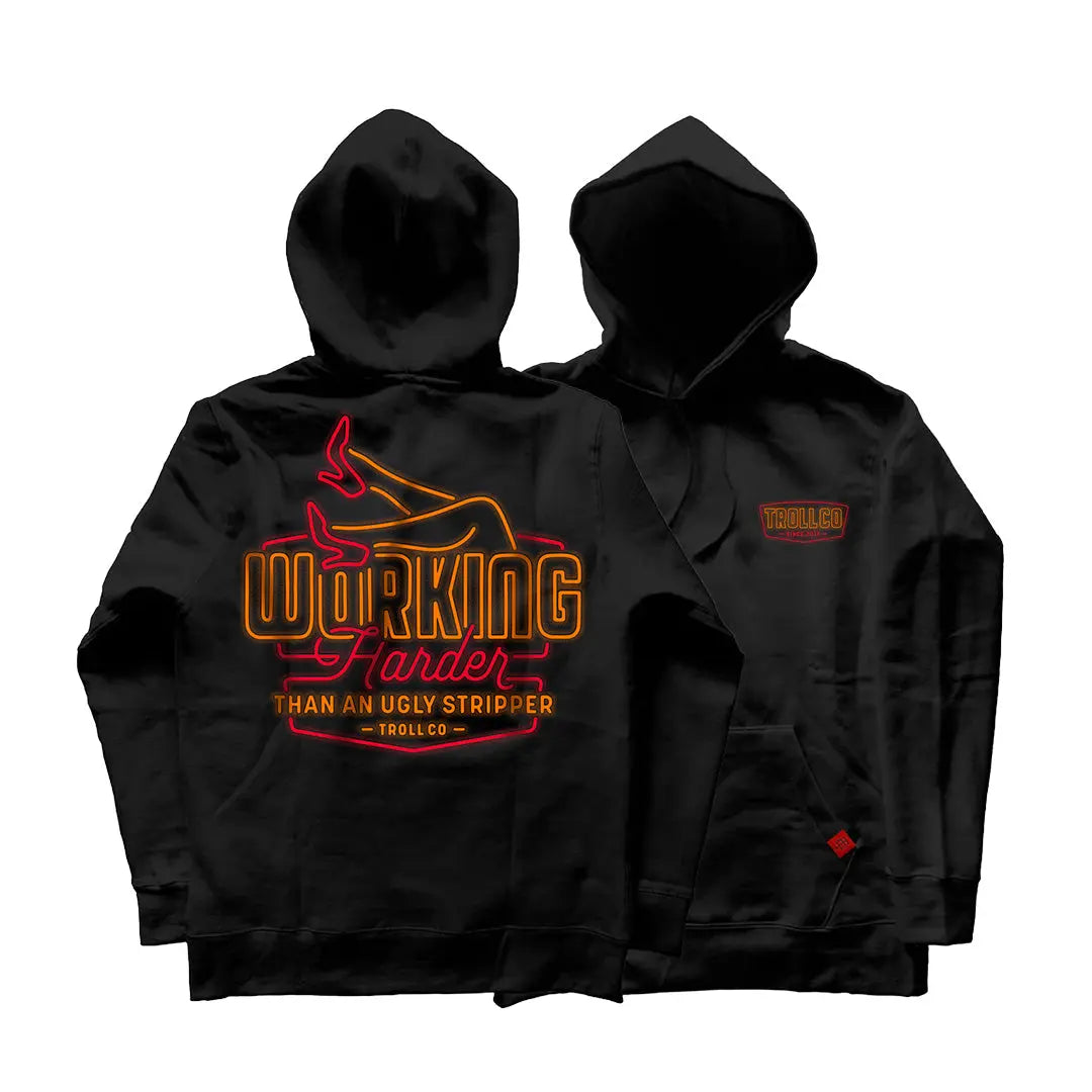 Radial WHUS Neon Hoodie – Black