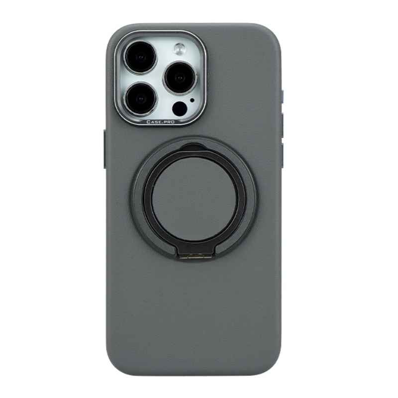 KShop Leather Magnetic Ring Case For iPhone 15 Plus - view 5