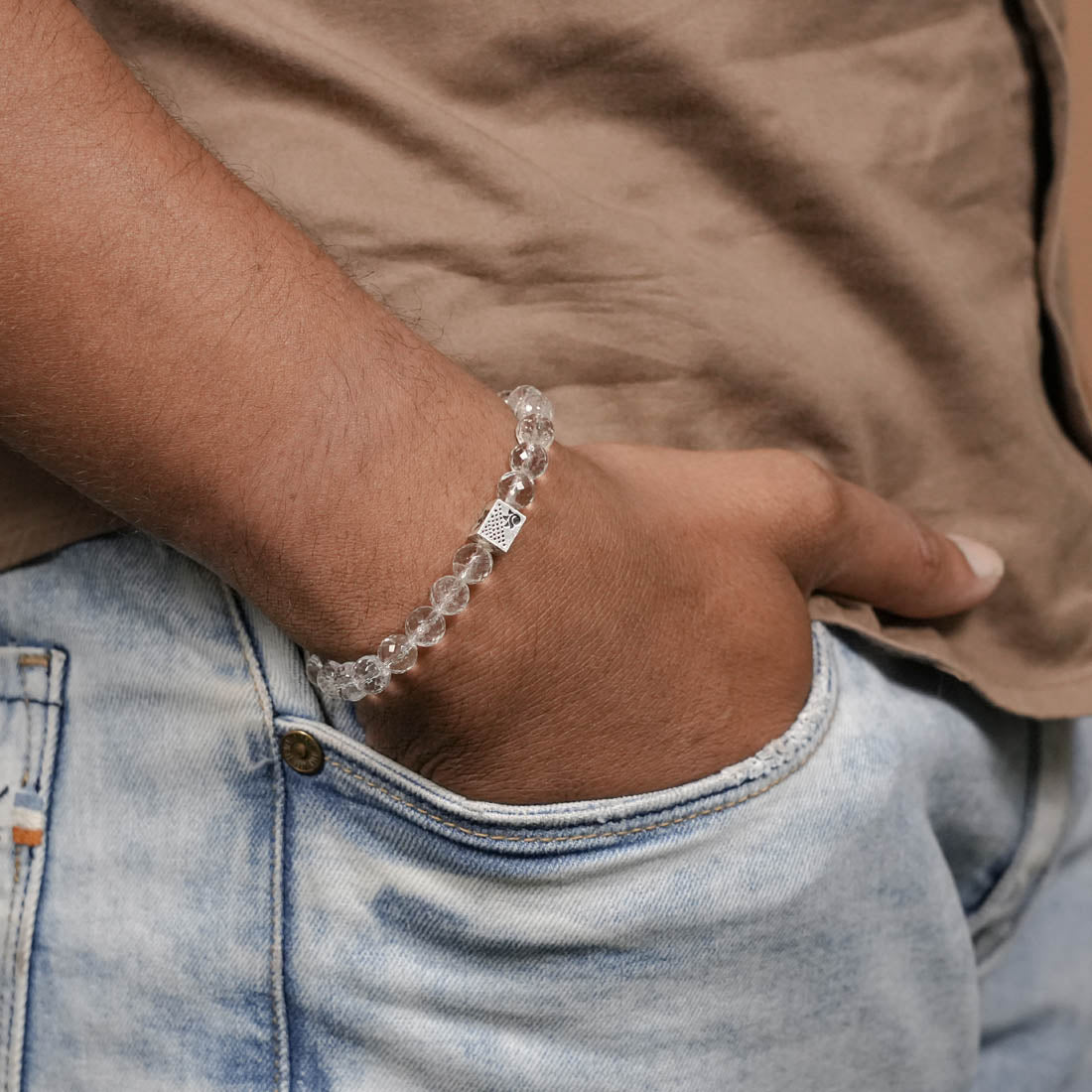 Prinjal Jewellers Spatik Diamond Cut Beads Bracelet - view 3
