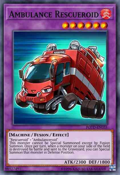 Yu-Gi-Oh! Ambulance Rescueroid - POTD-EN035 - Common - 1st Edition