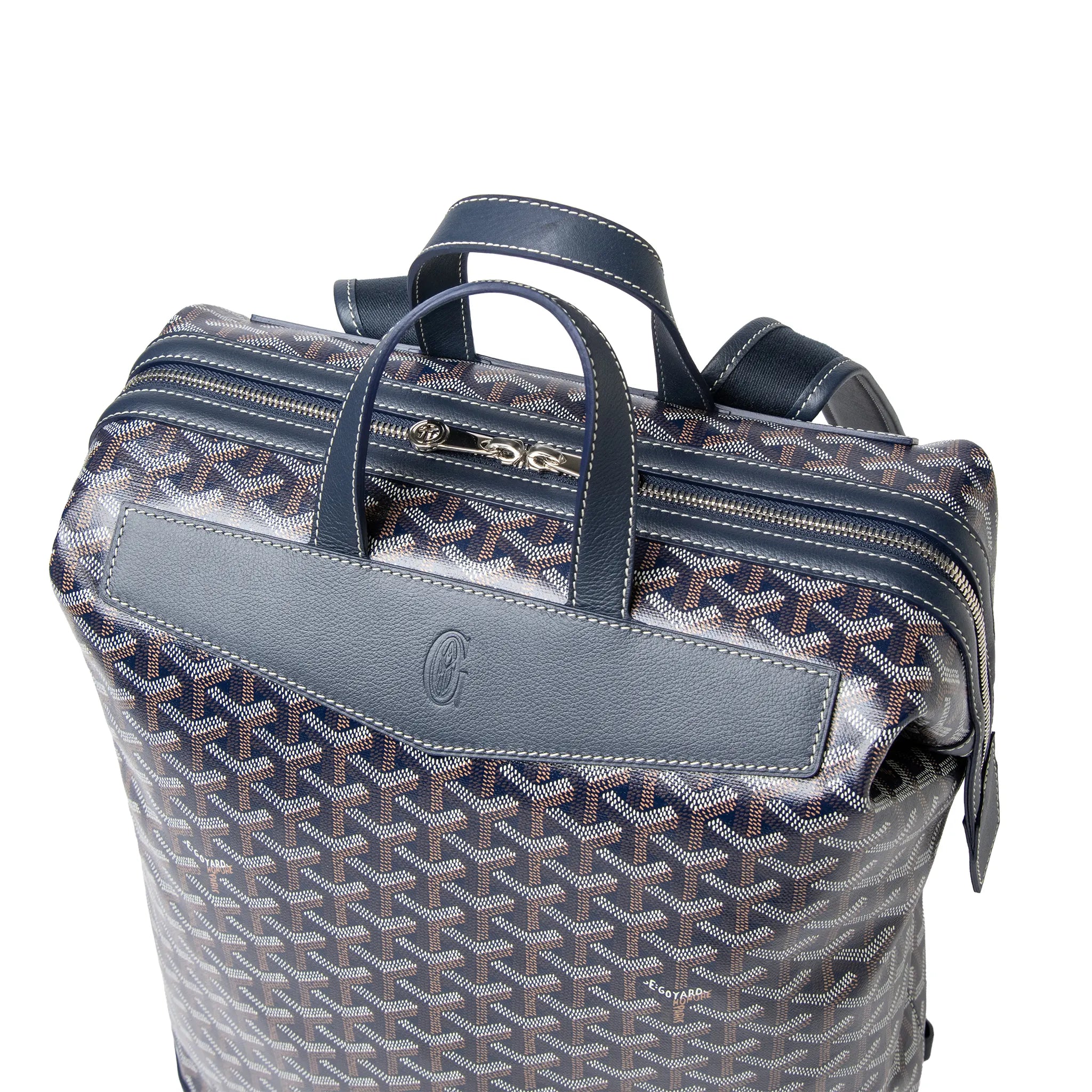 Goyard Navy Blue Cisalpin Backpack - view 3