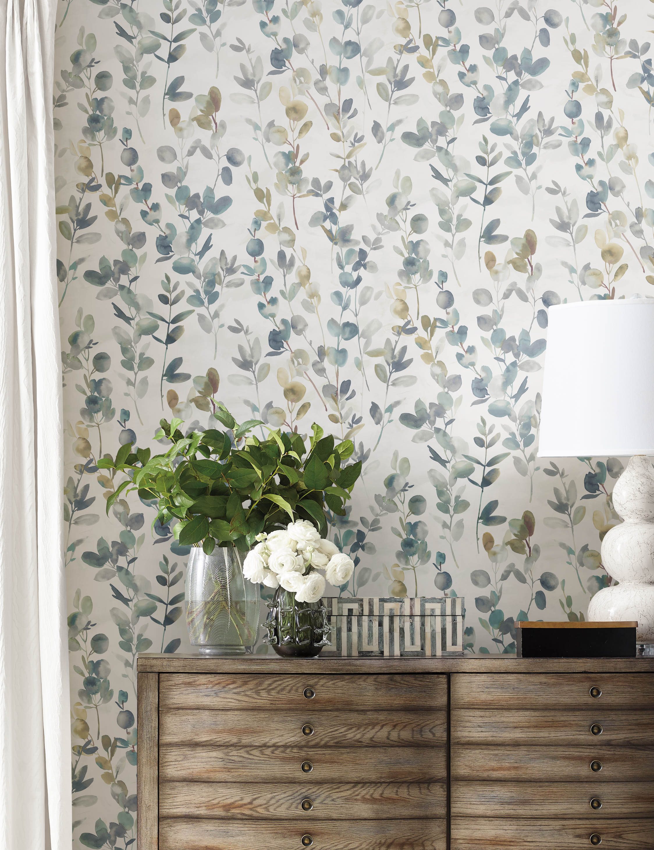 Lulu and Georgia Joyful Eucalyptus Wallpaper by Candice Olson - view 9