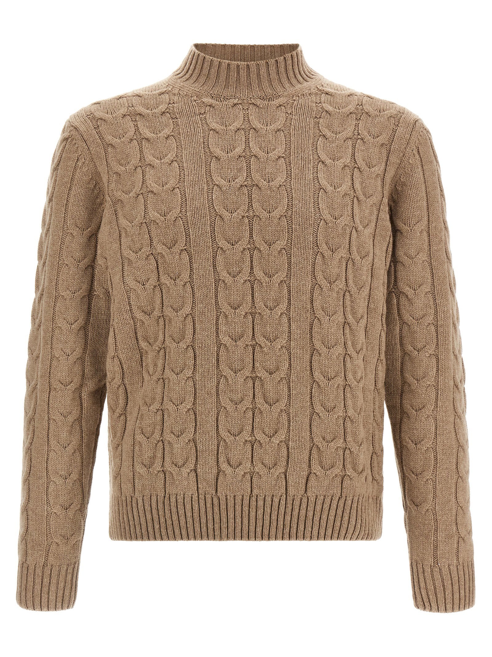 Zanone Braided Knit Knuckler – 100% virgin wool
