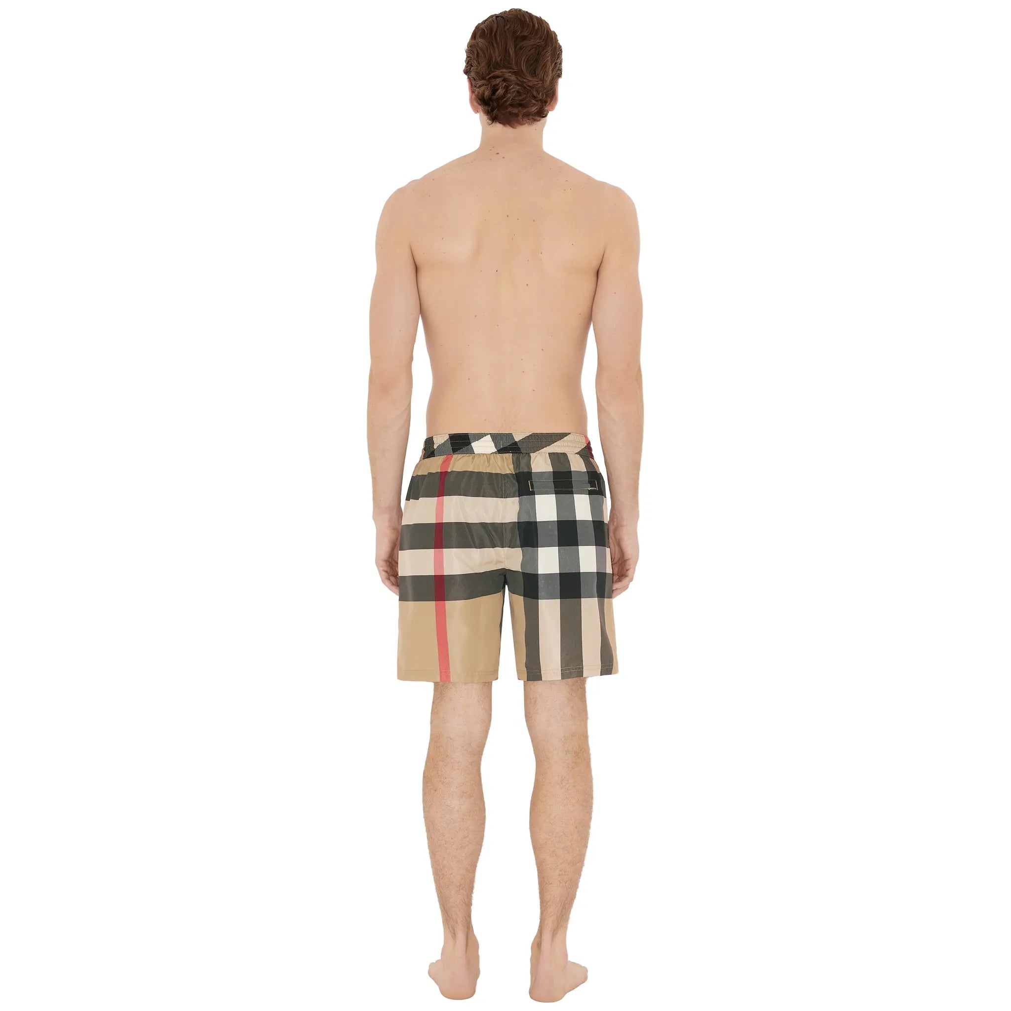 Burberry Check Beige Swim Shorts - view 2