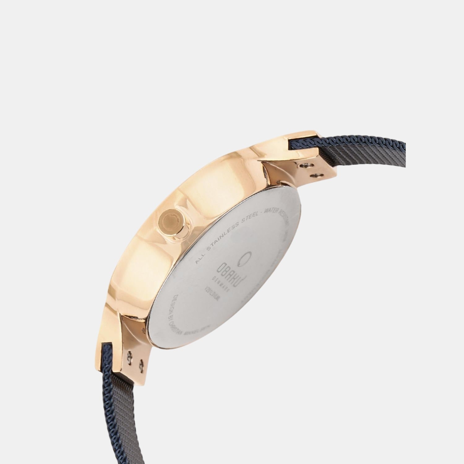 Obaku Eng Ocean Women Quartz Blue Dial Analog Stainless Steel Watch V201LDVLML - view 3