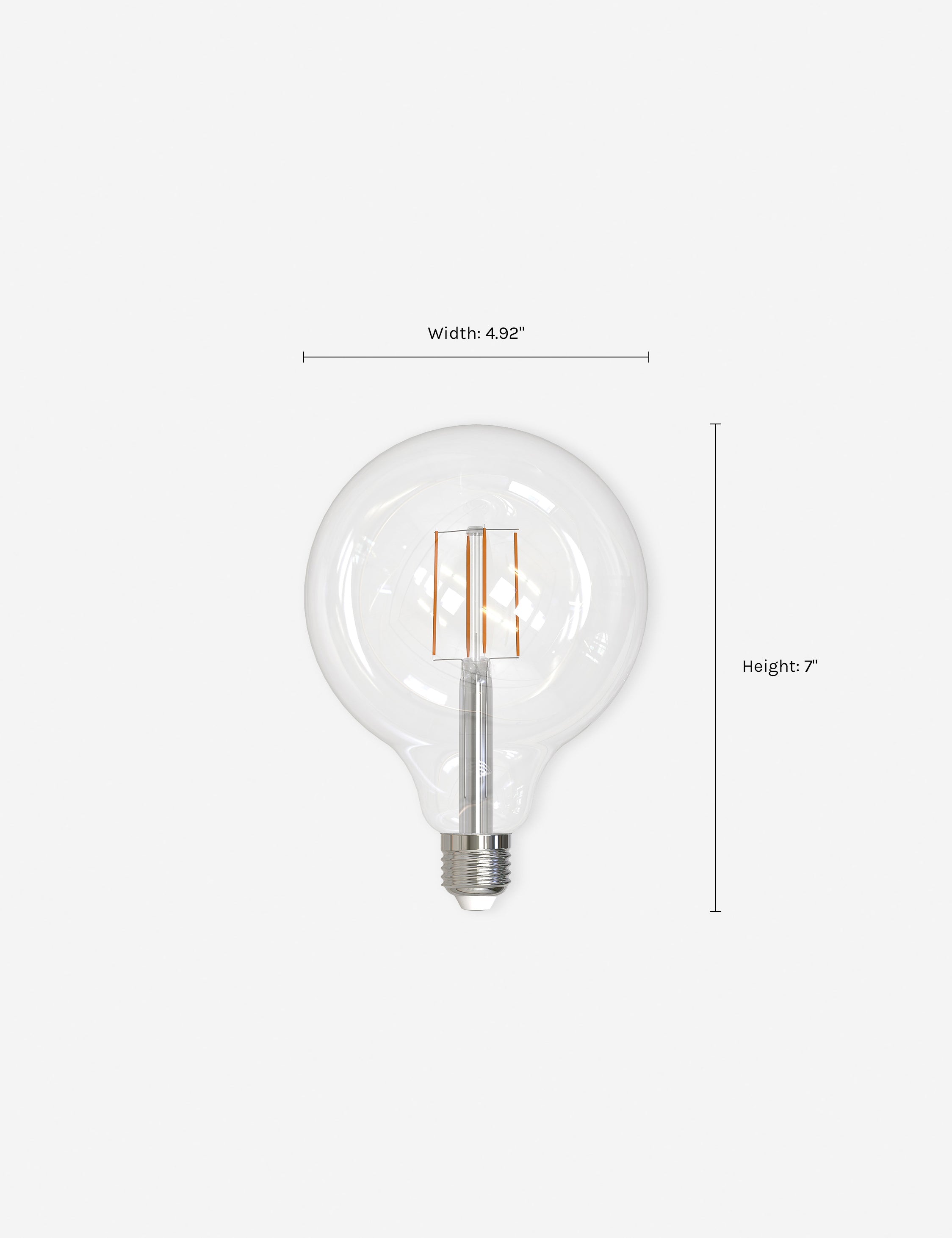 Lulu and Georgia G40 LED Filament Bulb (Set of 2) - view 4