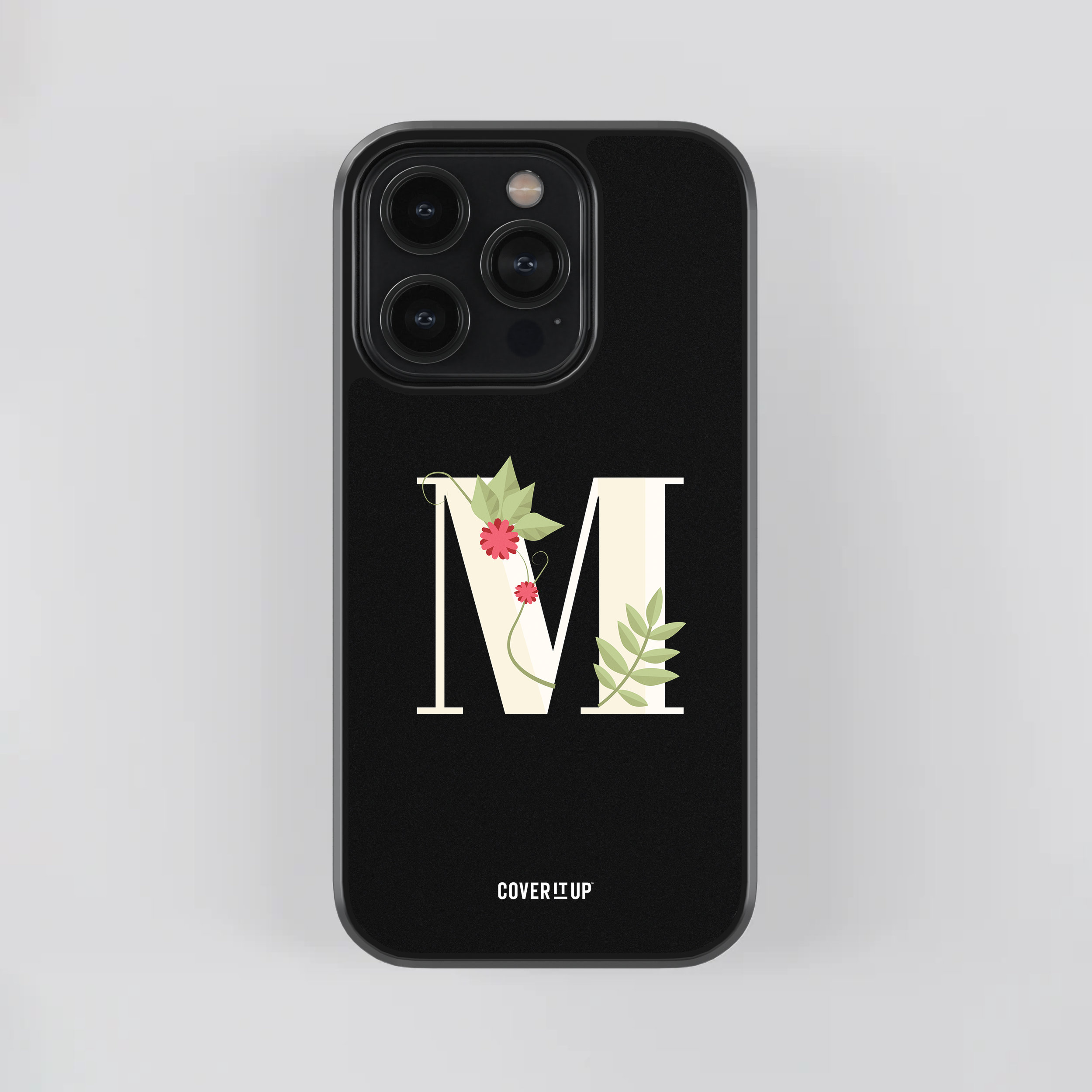 Design Phone Cases Limited Edition Floral Initial Glass Case - view 26