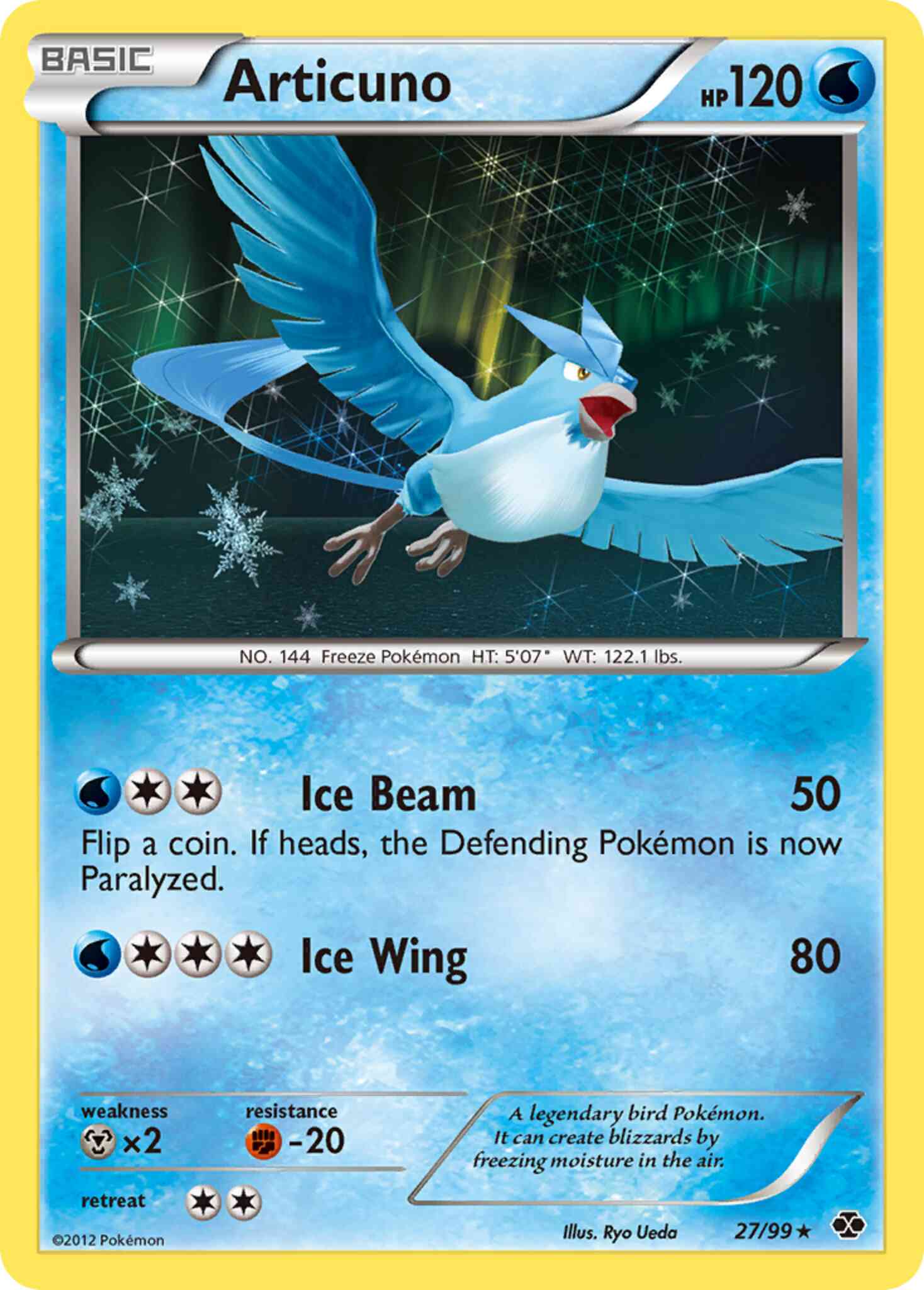 Rare holo bw4-27 – Pokémon Articuno - 27/99 - Rare Holo [bw4-27] [Holo]