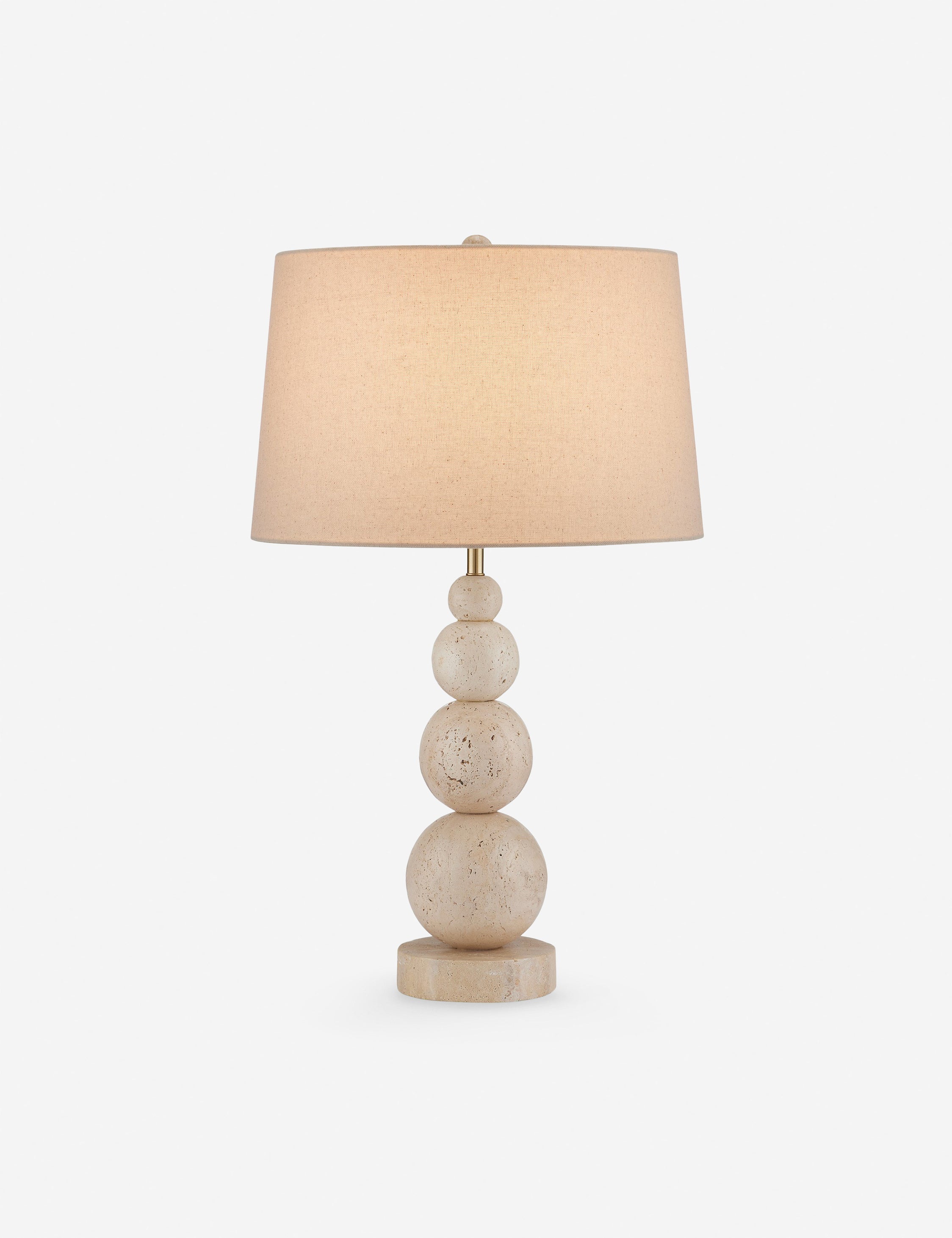 Lulu and Georgia Clemma Table Lamp – Natural Travertine - view 2