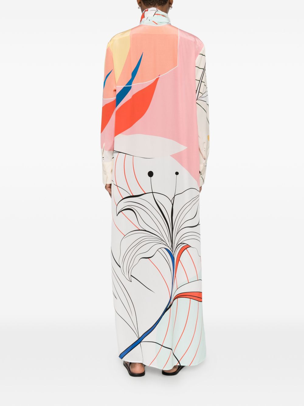 F.R.S . Printed silk dress – Silk 100% - view 4