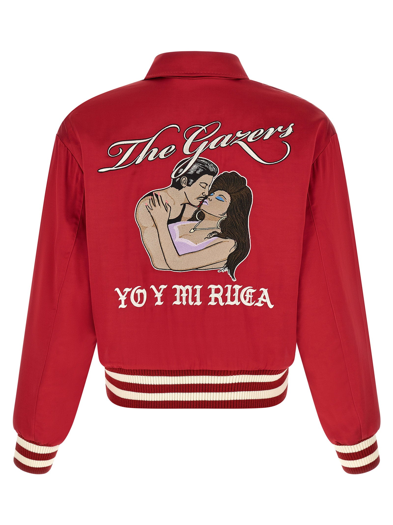 Second/Layer Aces Satin Club Bomber Jacket – 100% viscose - view 2