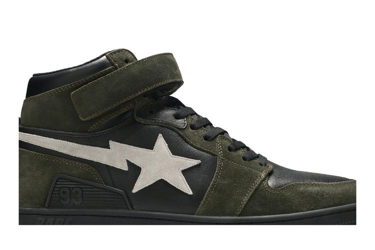 BAPE A Bathing Ape Block Sta Hi Dark Grey Light Grey - view 2