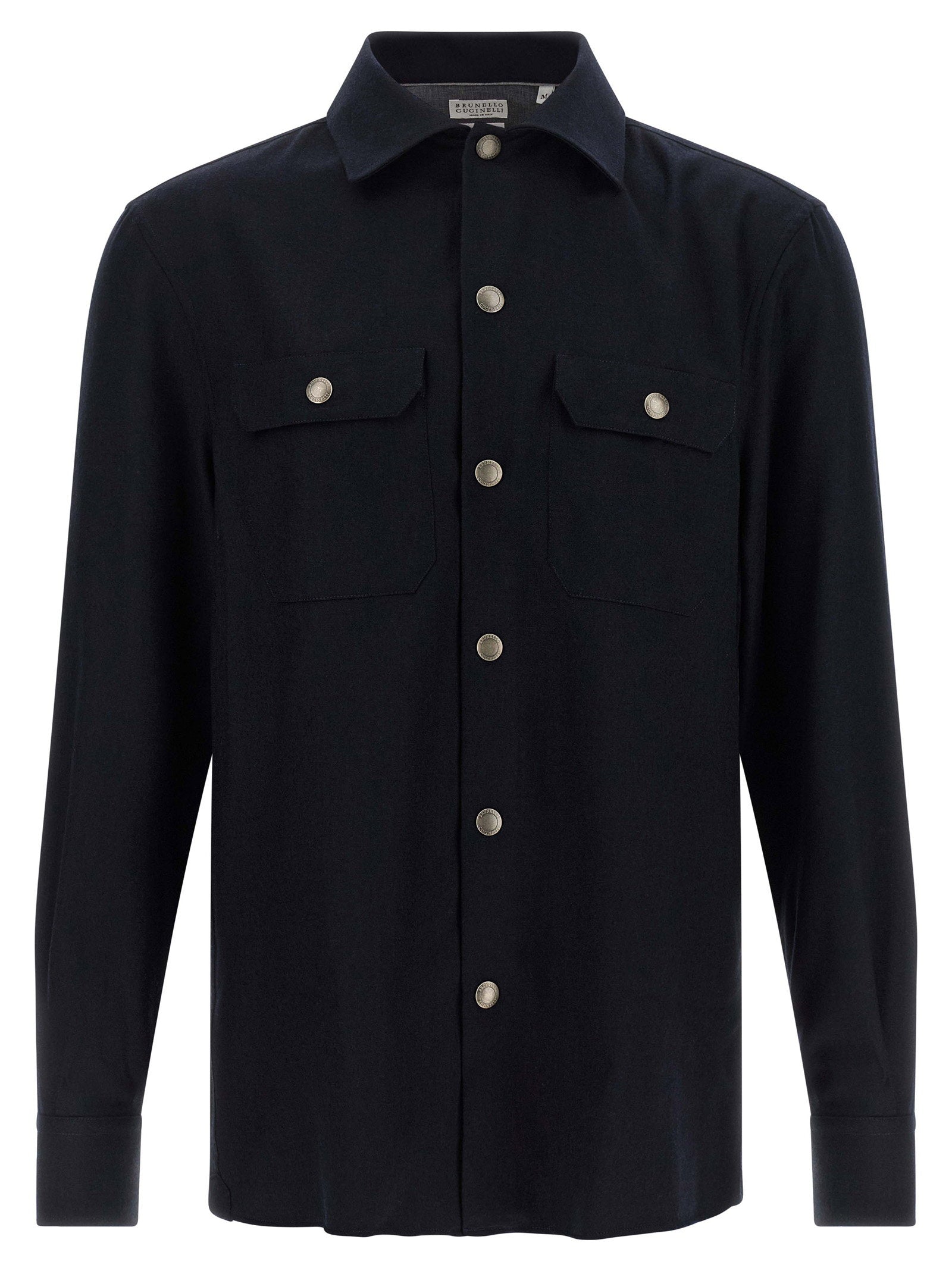 Brunello Cucinelli Flannel Overshirt – 100% virgin wool