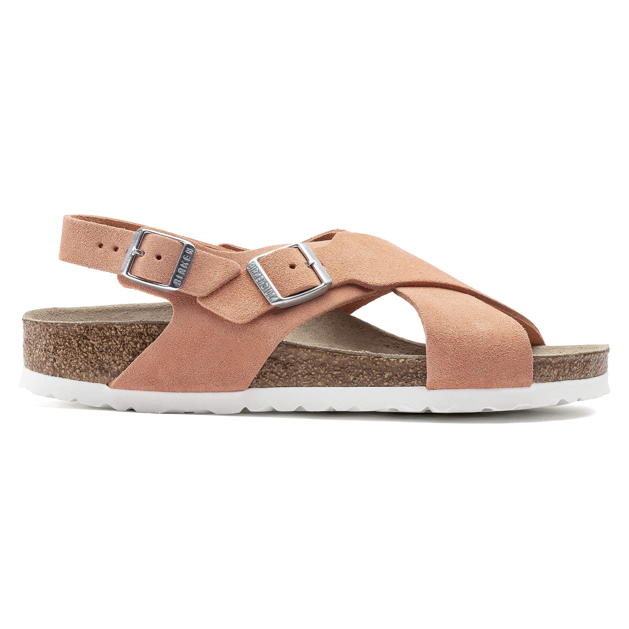 Birkenstock Tulum Soft Footbed Suede Leather – Pink Pink/Coral Peach - view 4