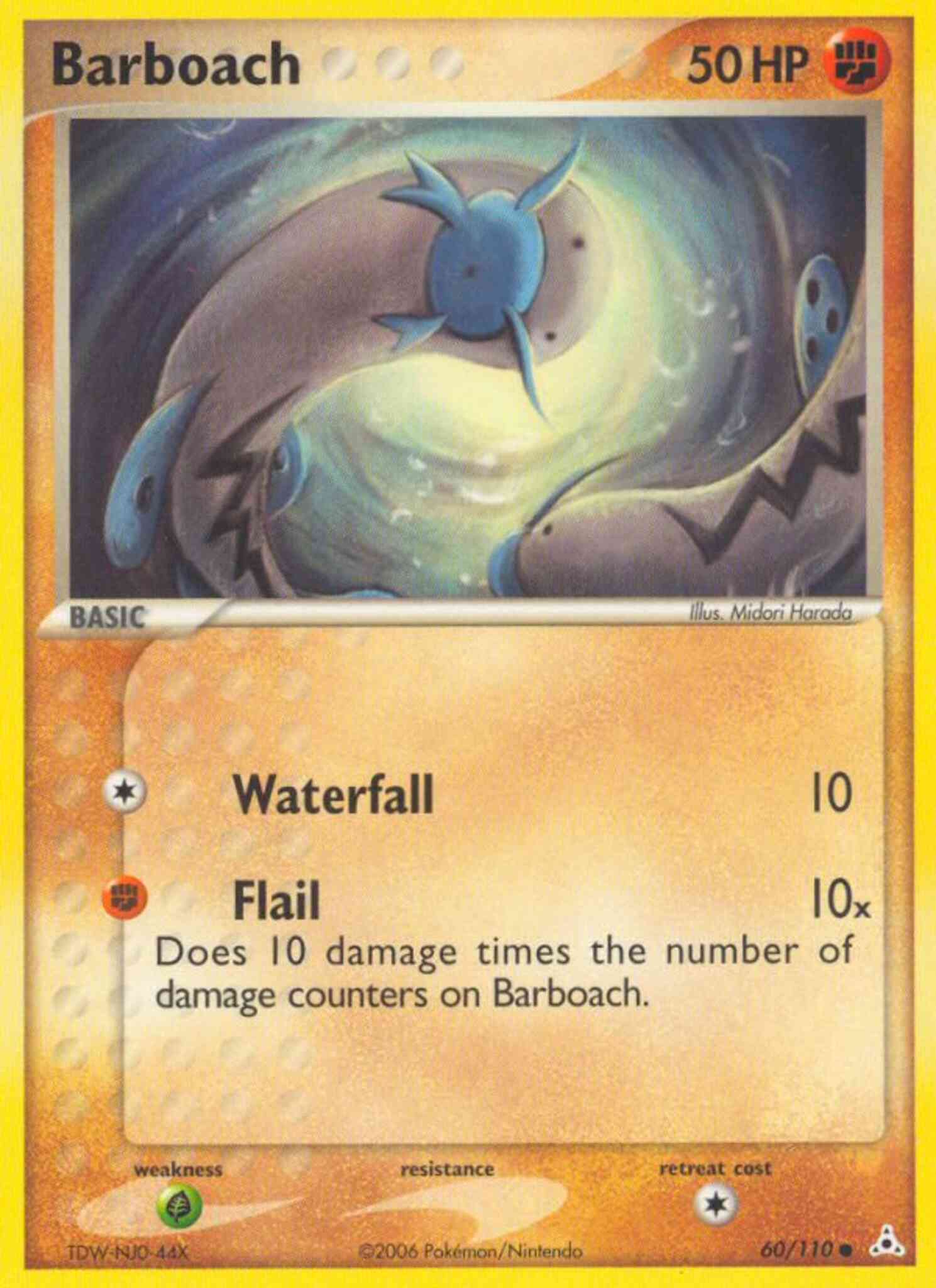 Common ex13-60 non-holo – Pokémon Barboach - 60/110 - Common [ex13-60] [Non-Holo]