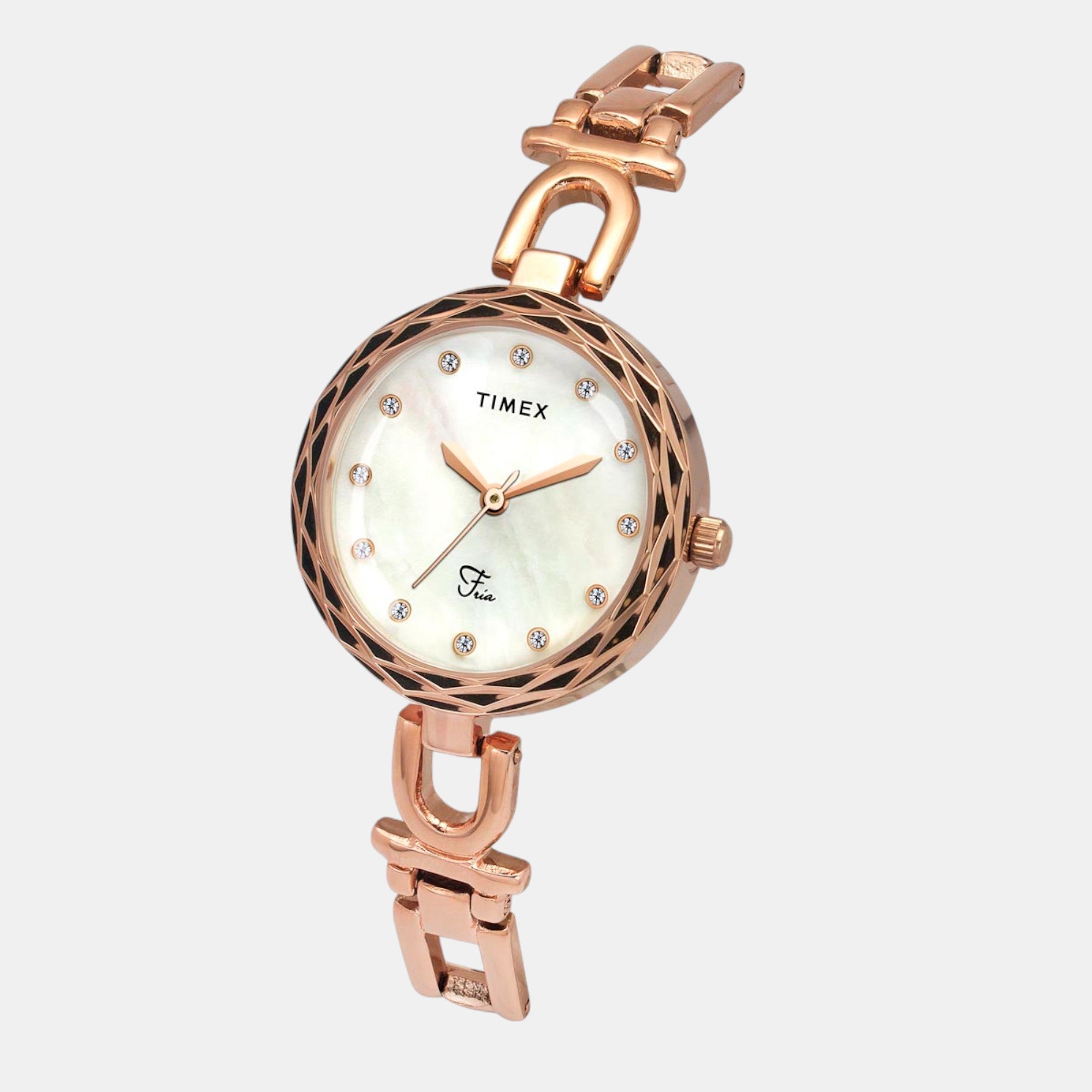 Timex Fria Women Quartz Mother Of Pearl Dial Analog Brass Watch TWEL19902 - view 2