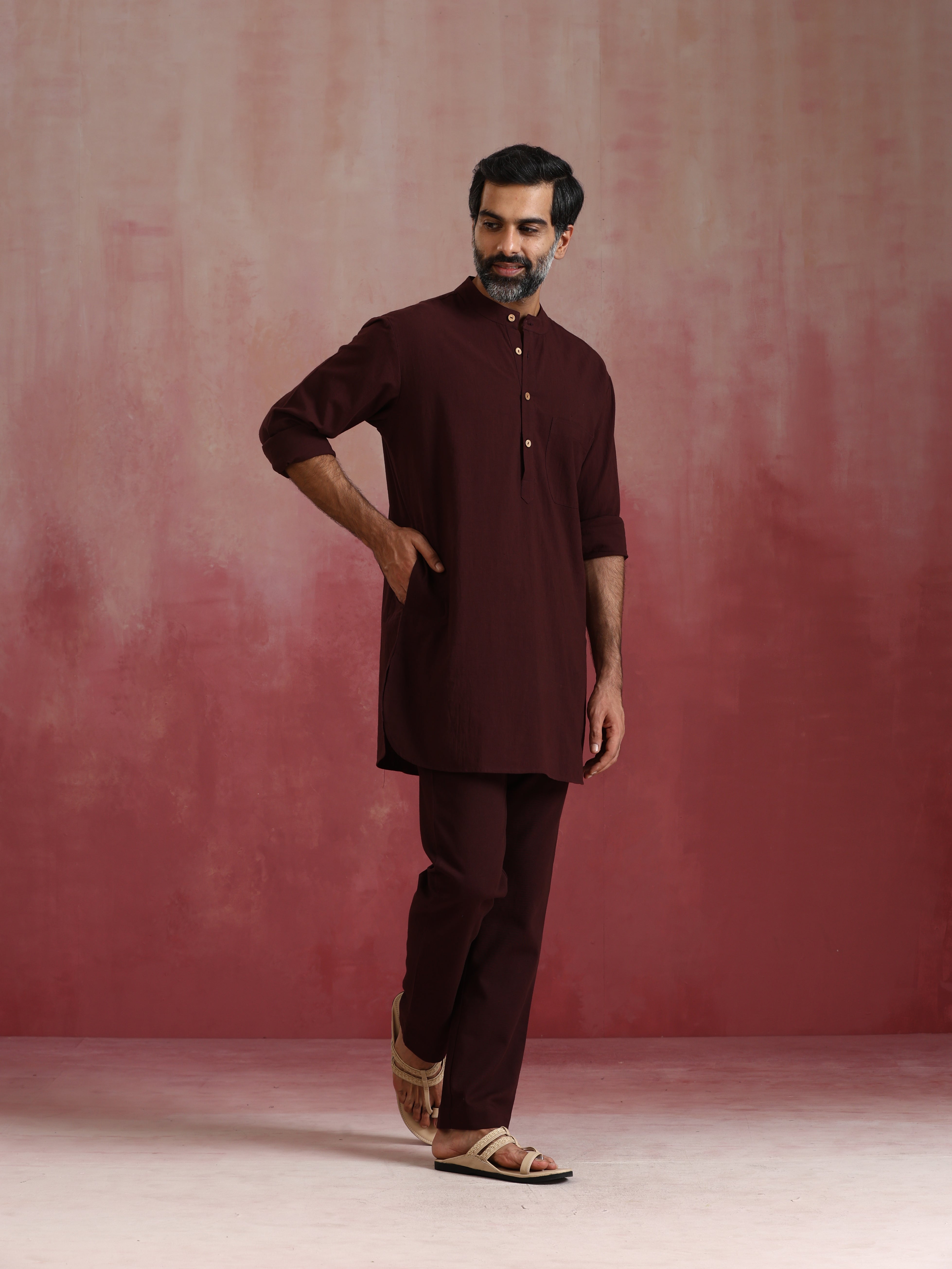 trueBrowns Men's Cola Cotton Co-ord set - view 2