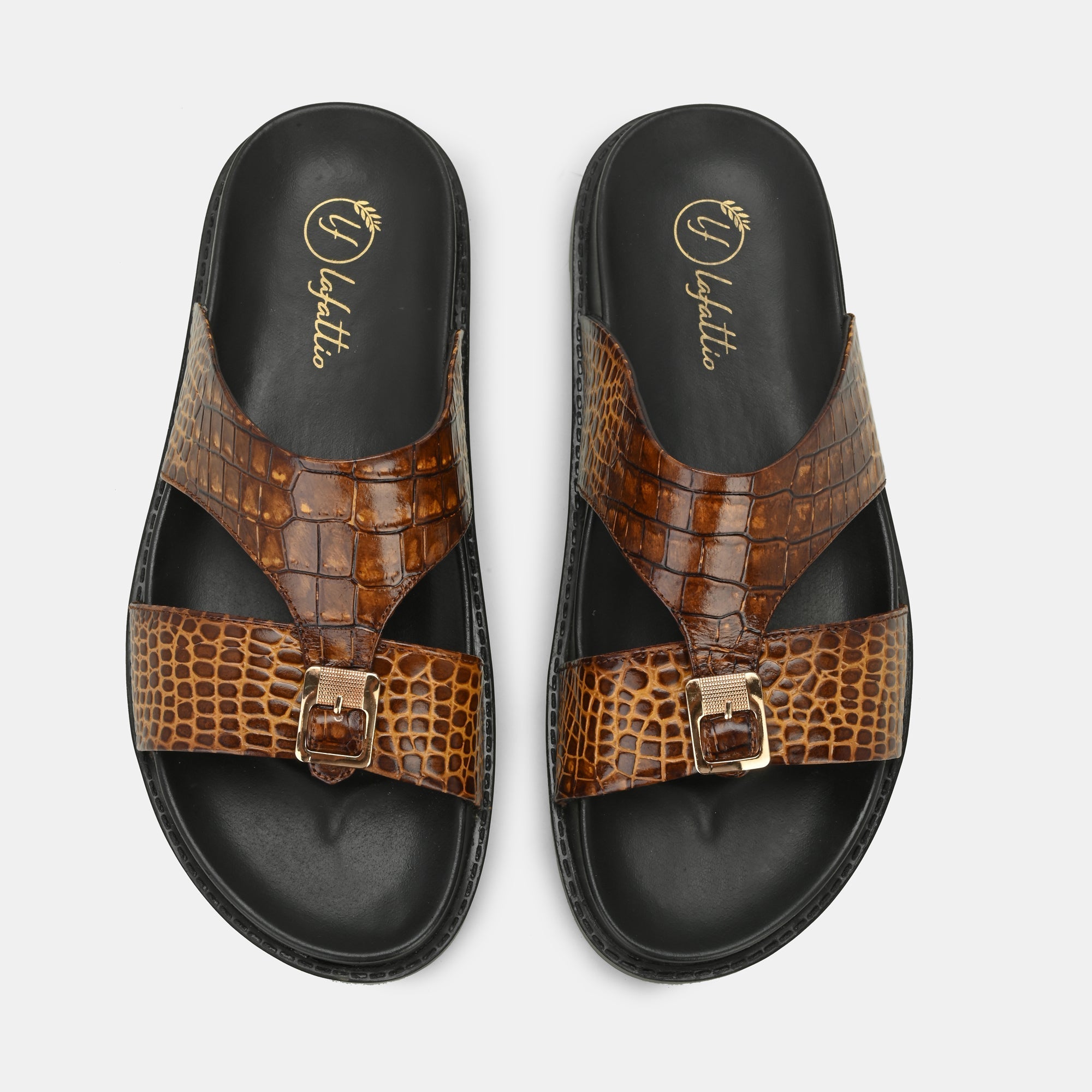 Tan Arba Slippers By Lafattio - view 7
