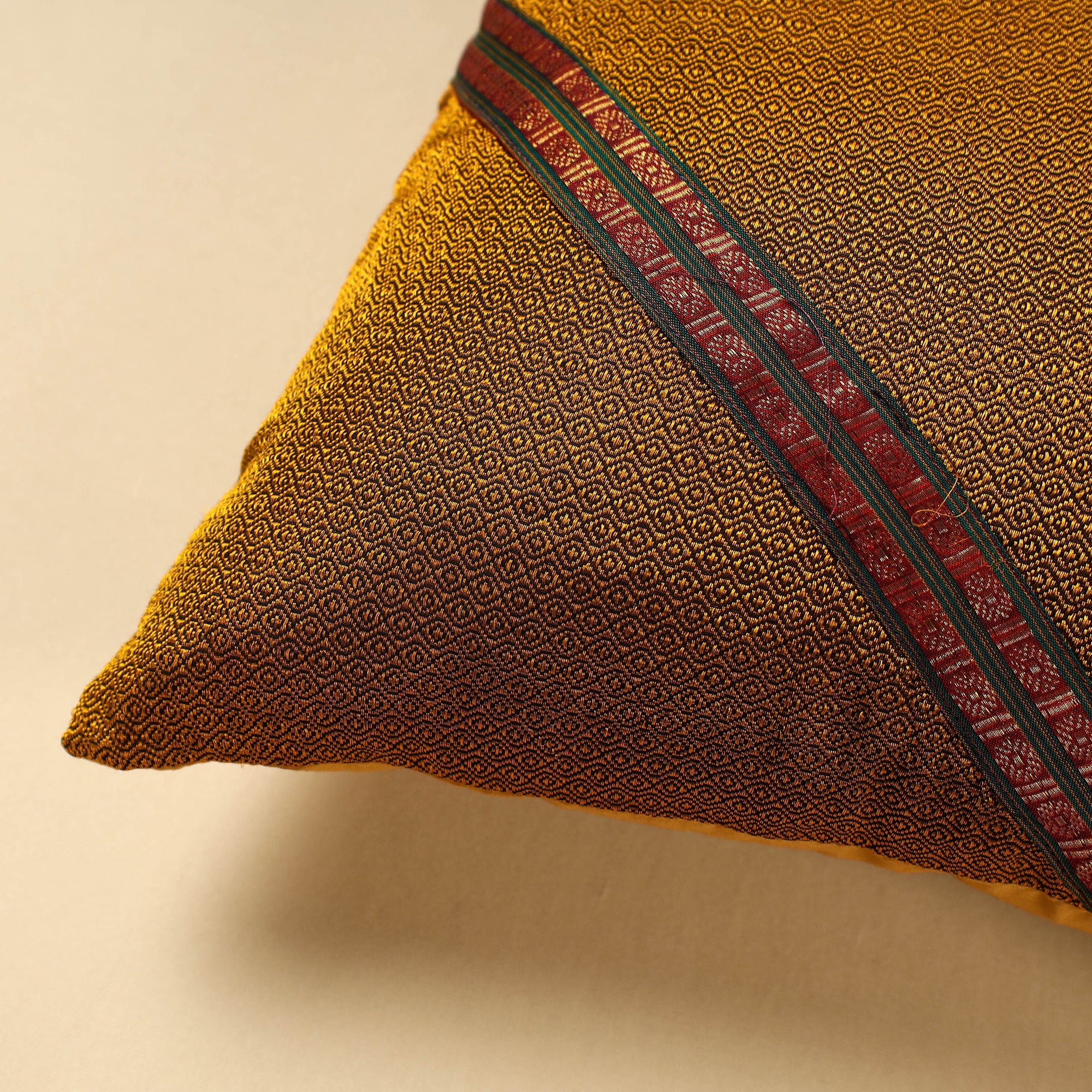 NOORI BAZAR Brown - Khun Weave Cotton Cushion Cover (16 x 16 in) - view 2