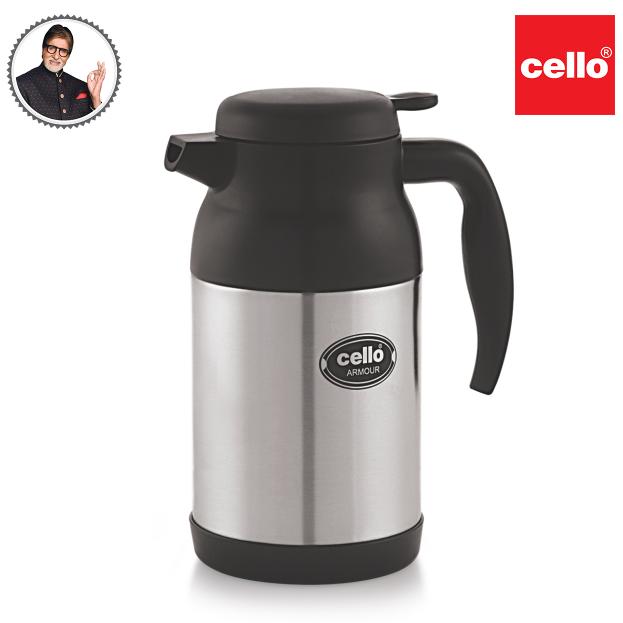 Cello Armour Double Walled Vacuum Insulated Carafe, 1200ml - view 5