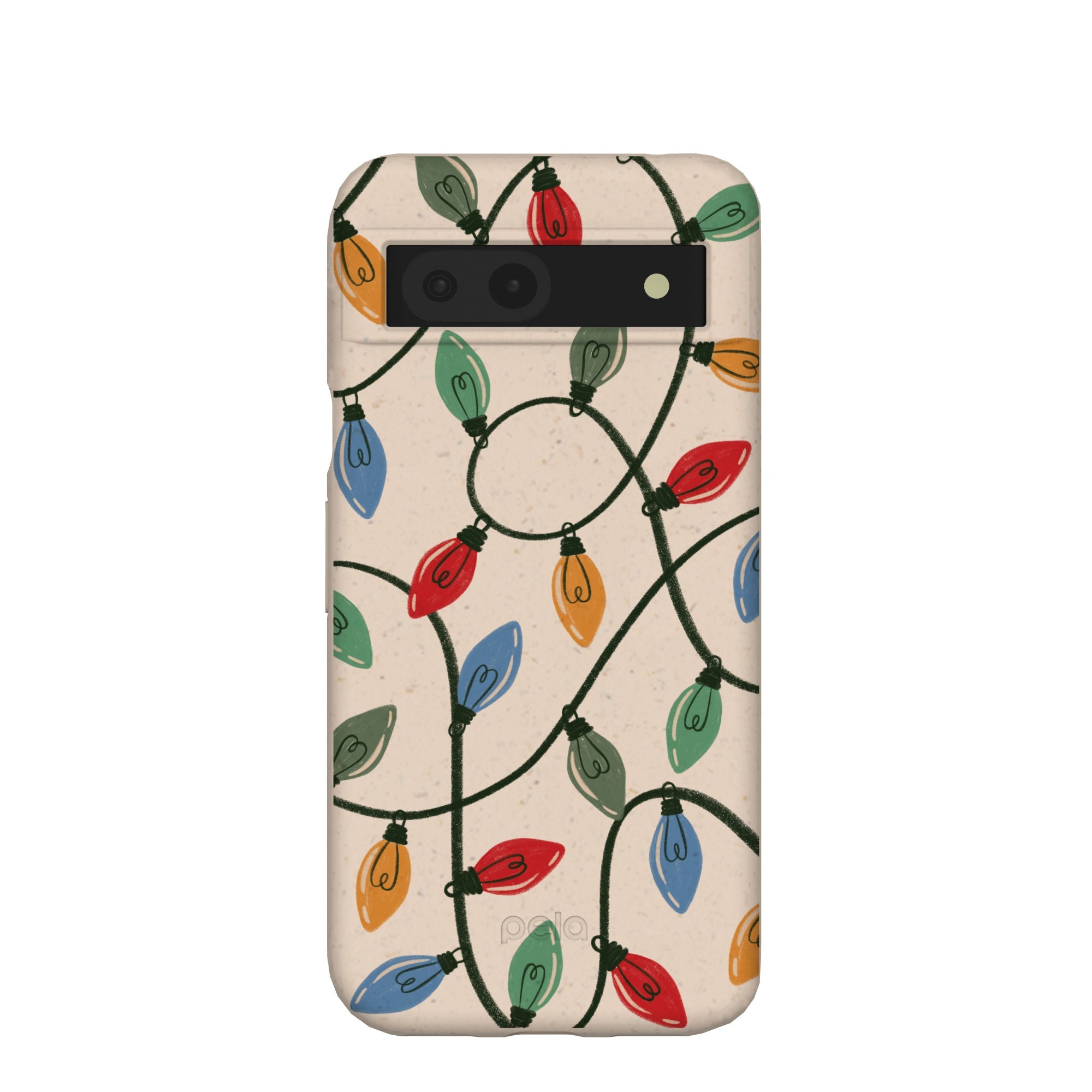 Pela Case Seashell Holiday Lights Google Pixel 8a Case