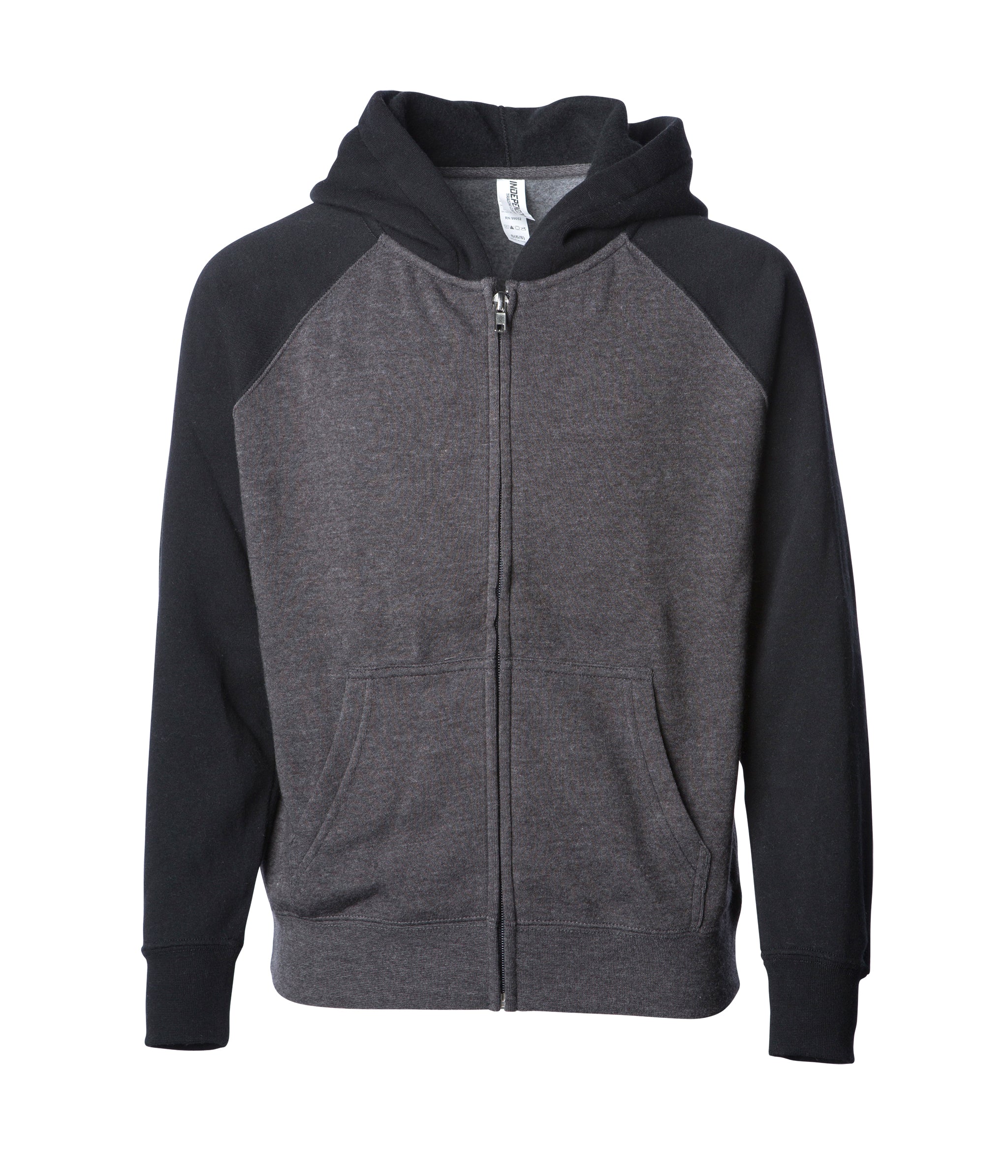 Independent Trading Company Youth Lightweight Special Blend Raglan Zip Hood