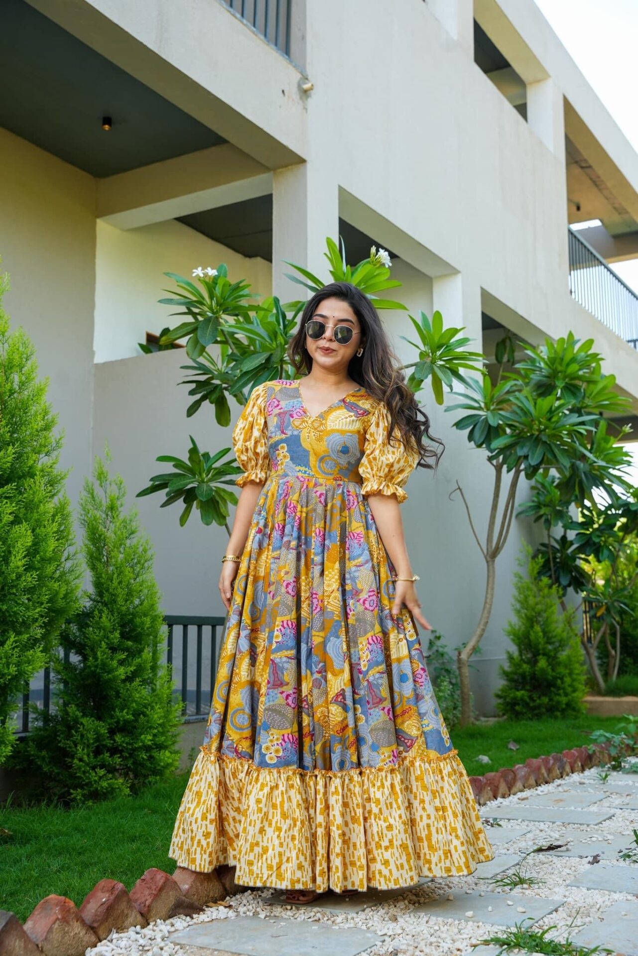 Idaho-o Sunlit-day cotton maxi