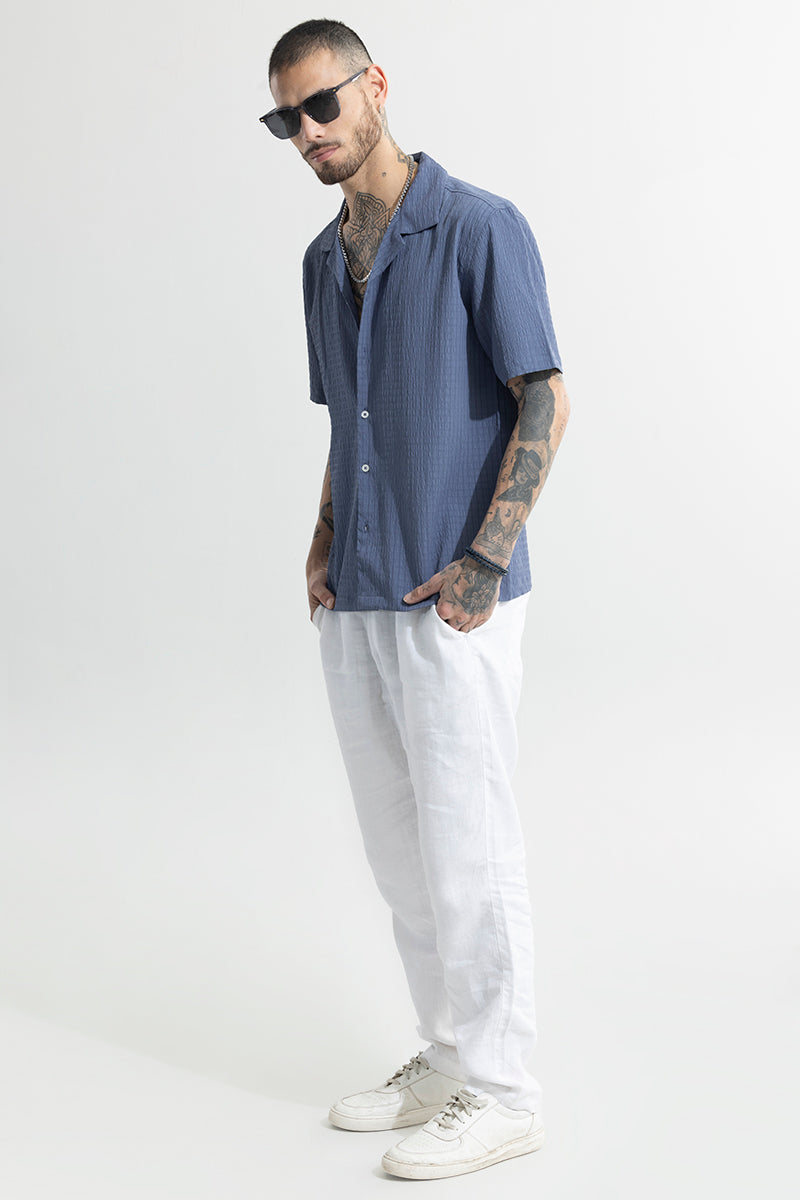 SNITCH Absolute Seer Sucker Liberty Blue Shirt - view 3