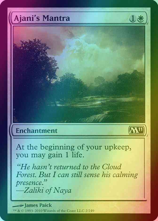 Mantra magic – Ajani's Mantra [Magic 2011] [Foil]