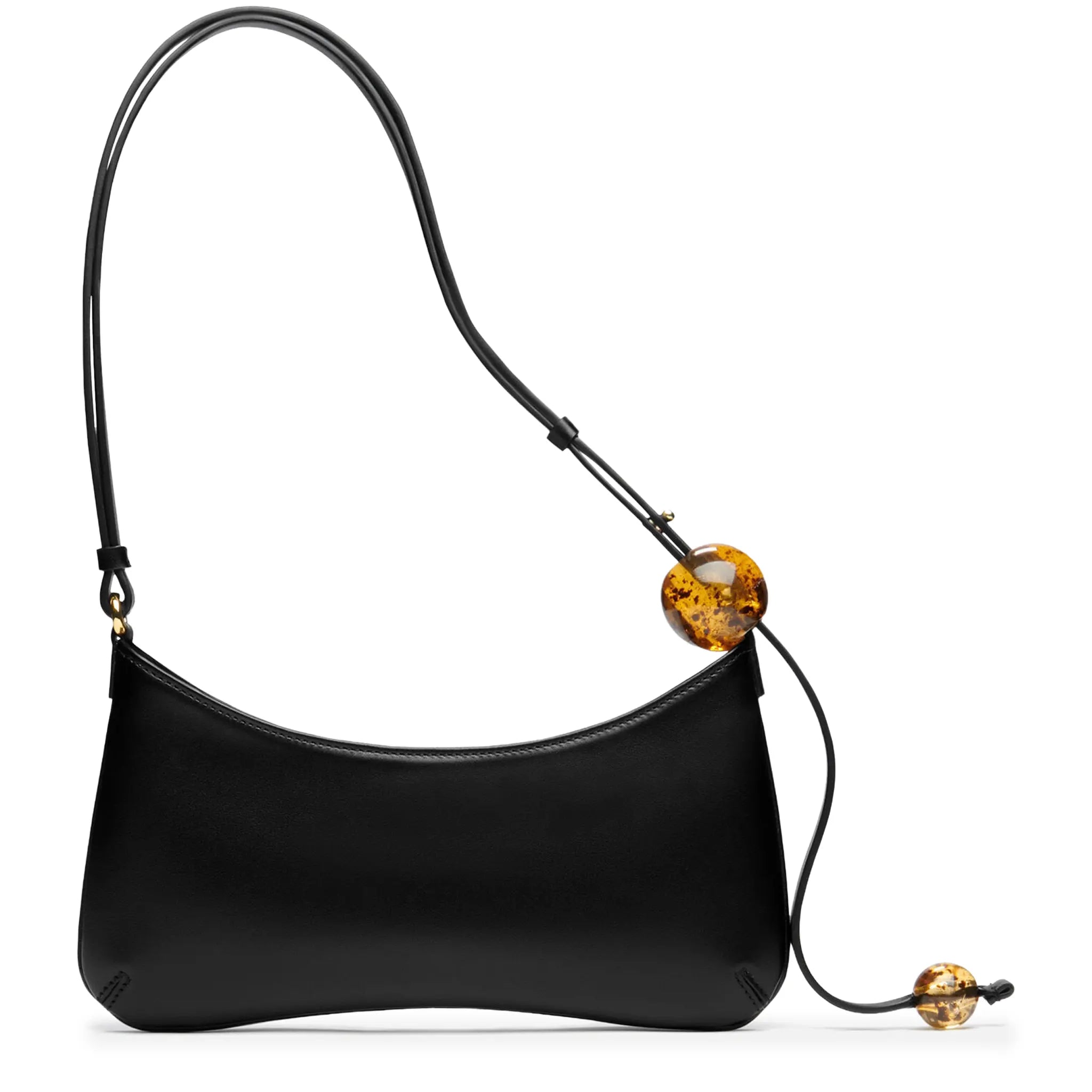Jacquemus Les Classiques The Bisou Perle Beaded Black Shoulder Bag - view 2