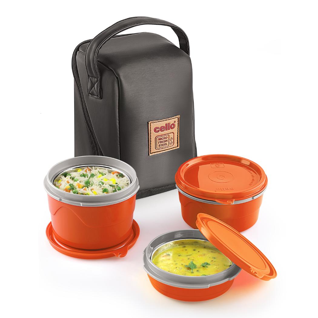 Cello MF Micro Insulated Lunch Box, Set of 3 - view 2