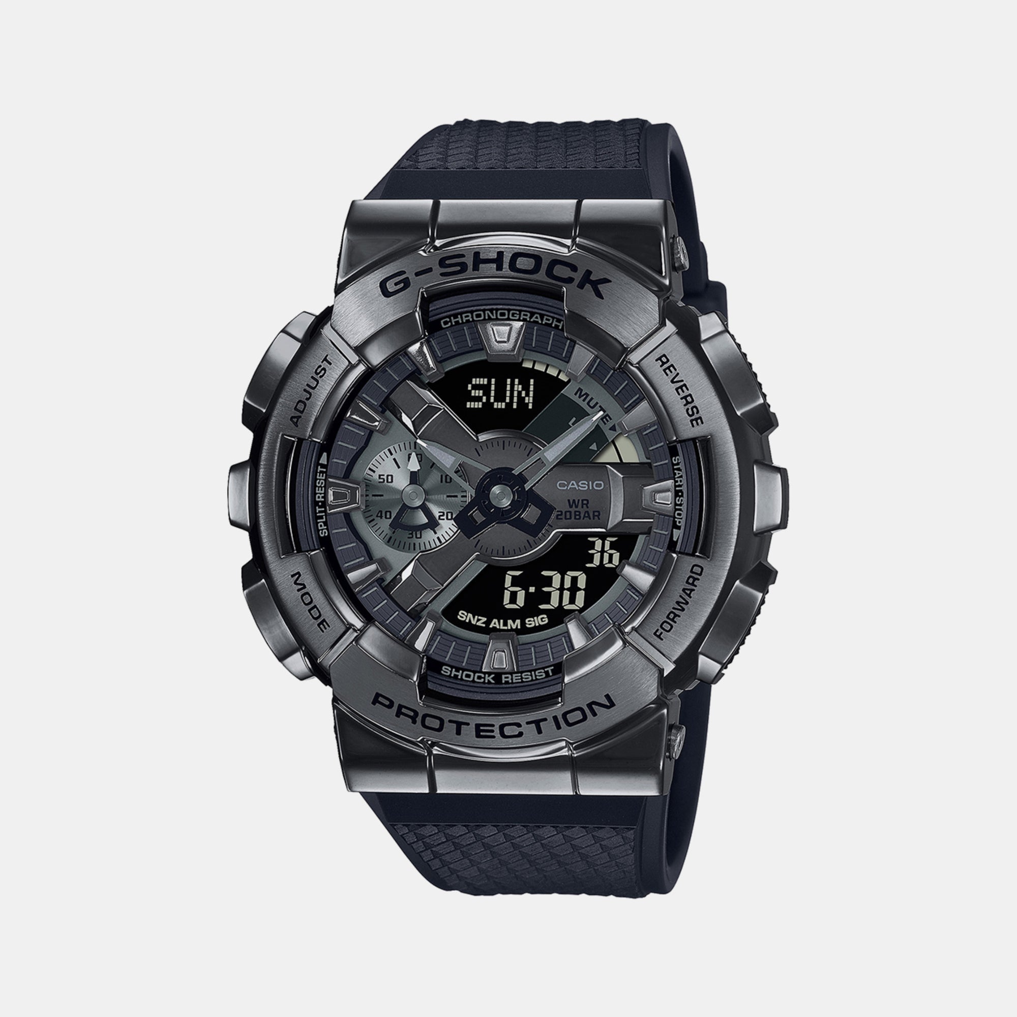 Casio G-Shock Men Quartz Grey Dial Analog-Digital Resin Watch G1370