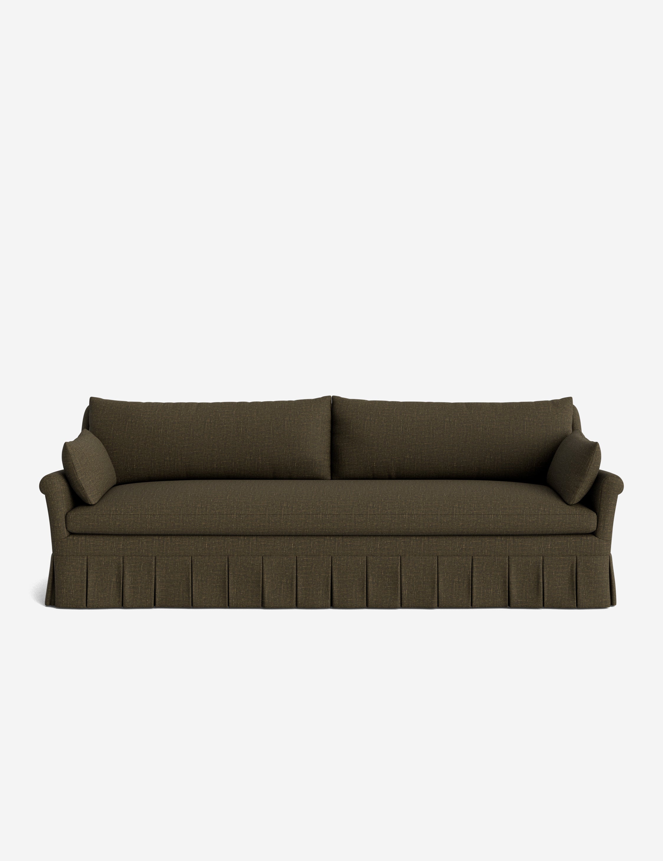 Lulu and Georgia Portola Rolled Arm Pleated Sofa - view 129