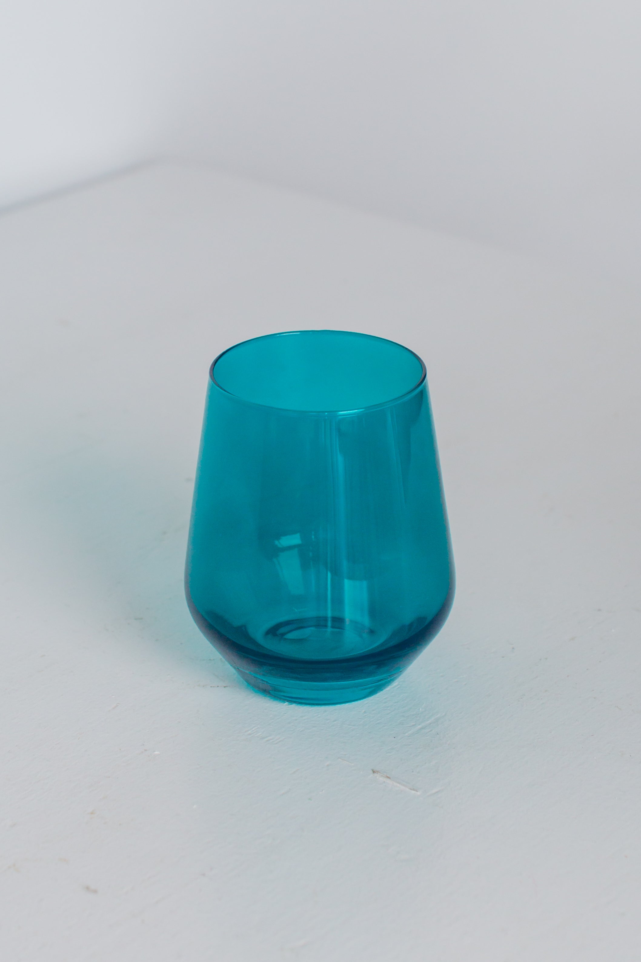 Estelle Colored Glass Estelle Colored Wine Stemless - Set of 6 {Teal} - view 3