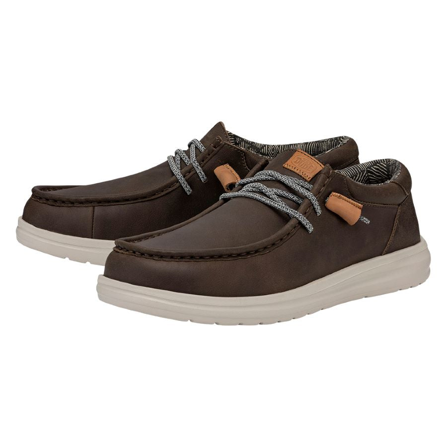 HEYDUDE shoes Paul Craft Leather - Grey – Men's - view 2