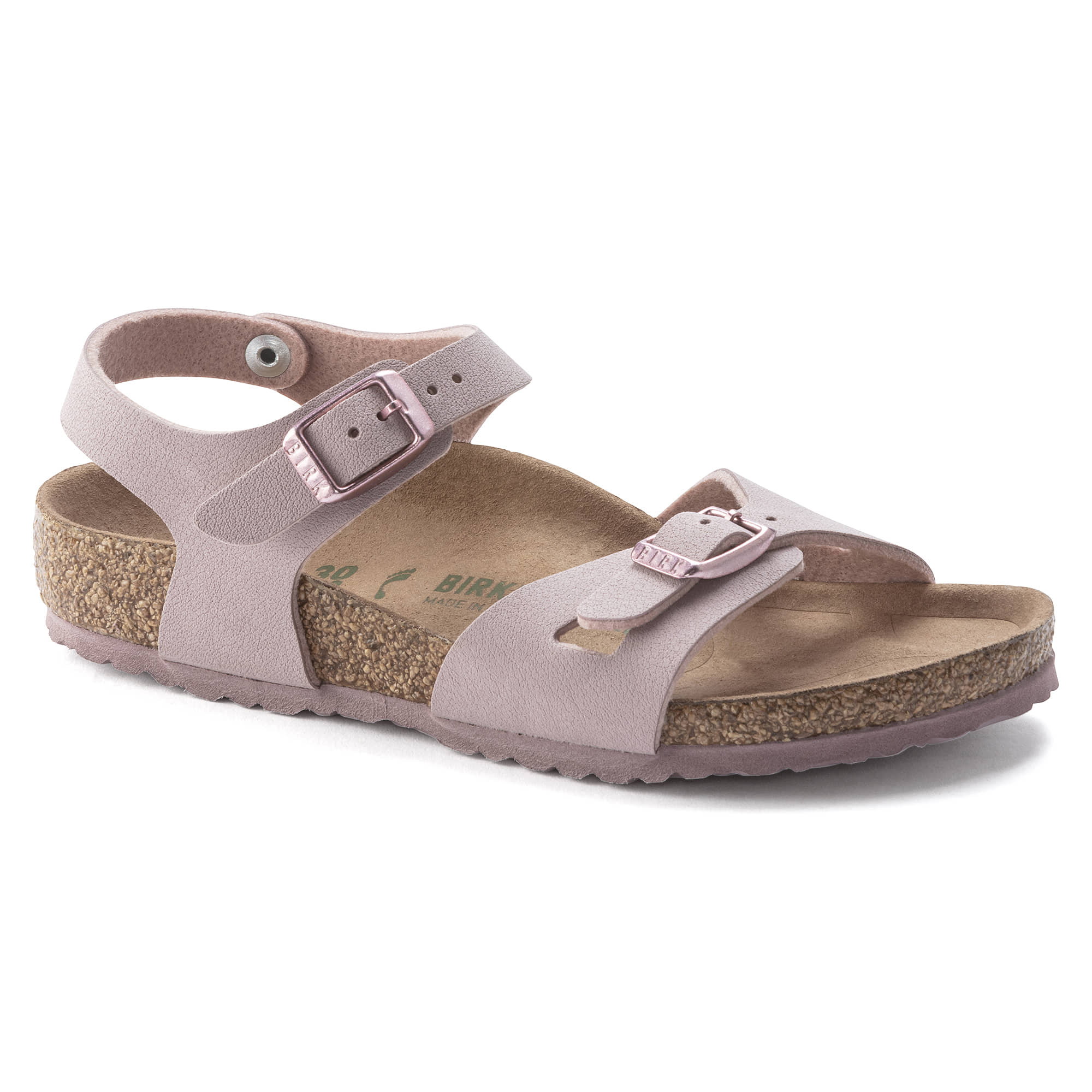 Birkenstock Rio Kids Birko-Flor Nubuck – Purple Purple/Lavender Blush - view 6