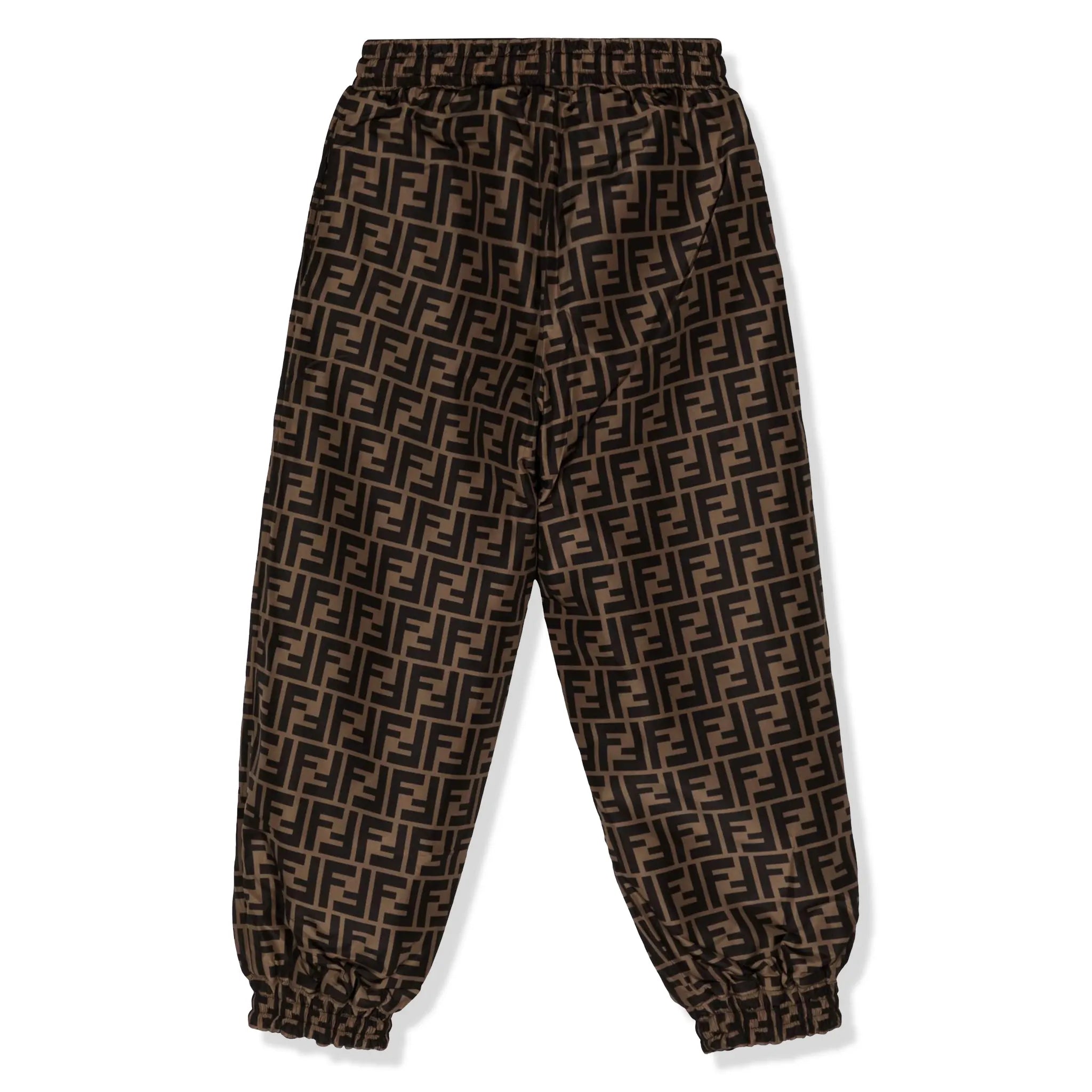 Fendi FF Logo Kids Brown Sweatpants - view 2