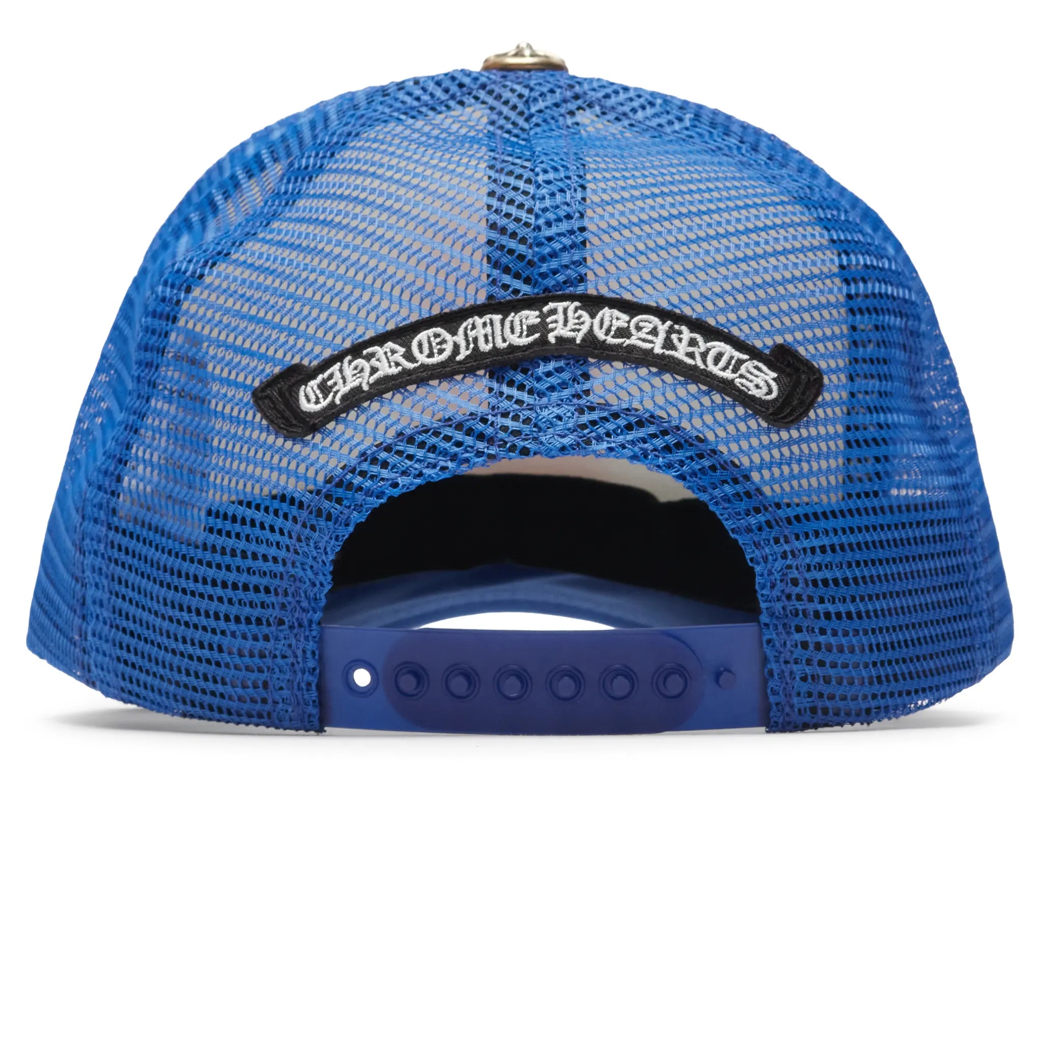 Chrome Hearts Eyechart Blue White Red Trucker Cap - view 3